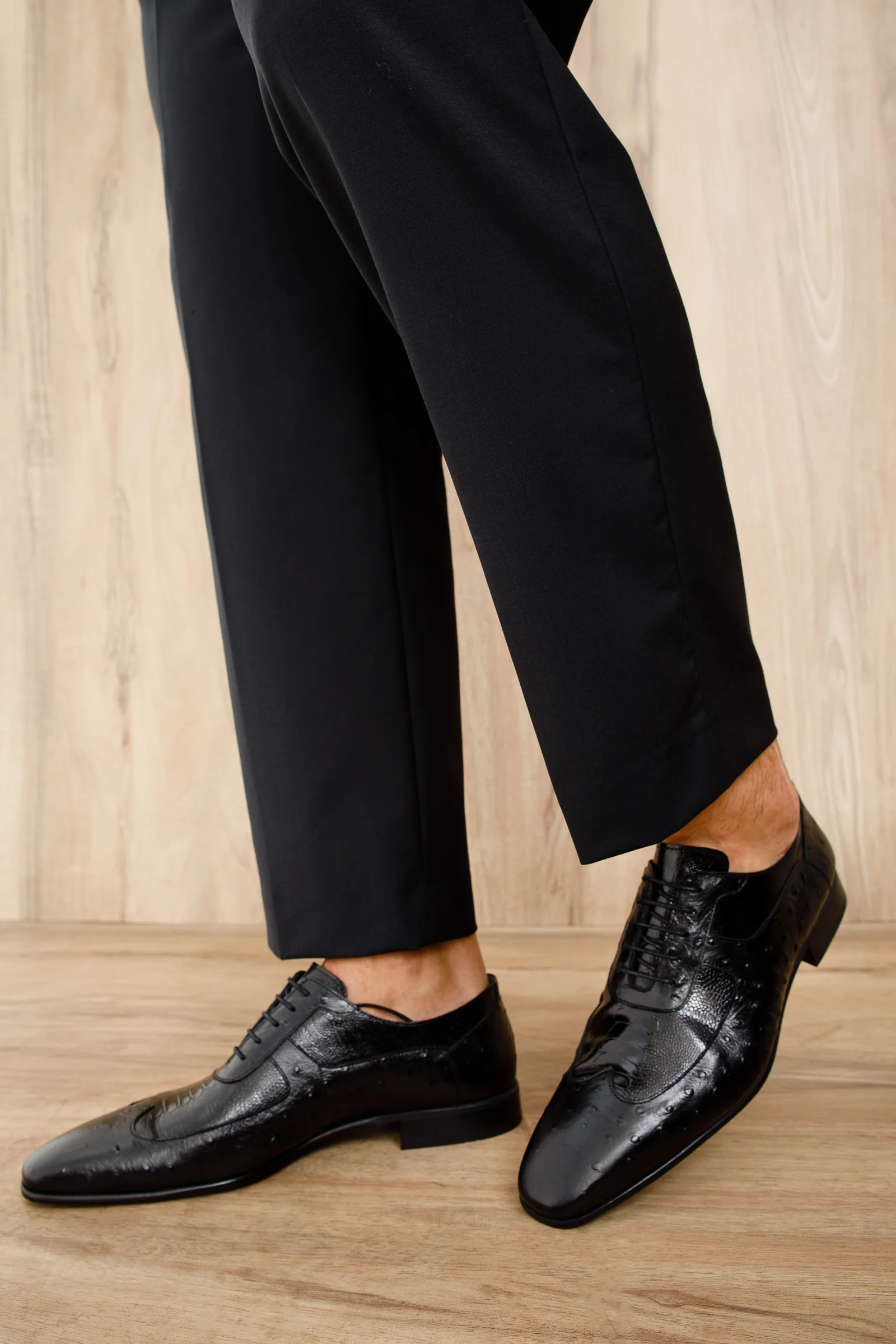 The Alabama Black Wingtip Oxford Men Shoe - Image 6