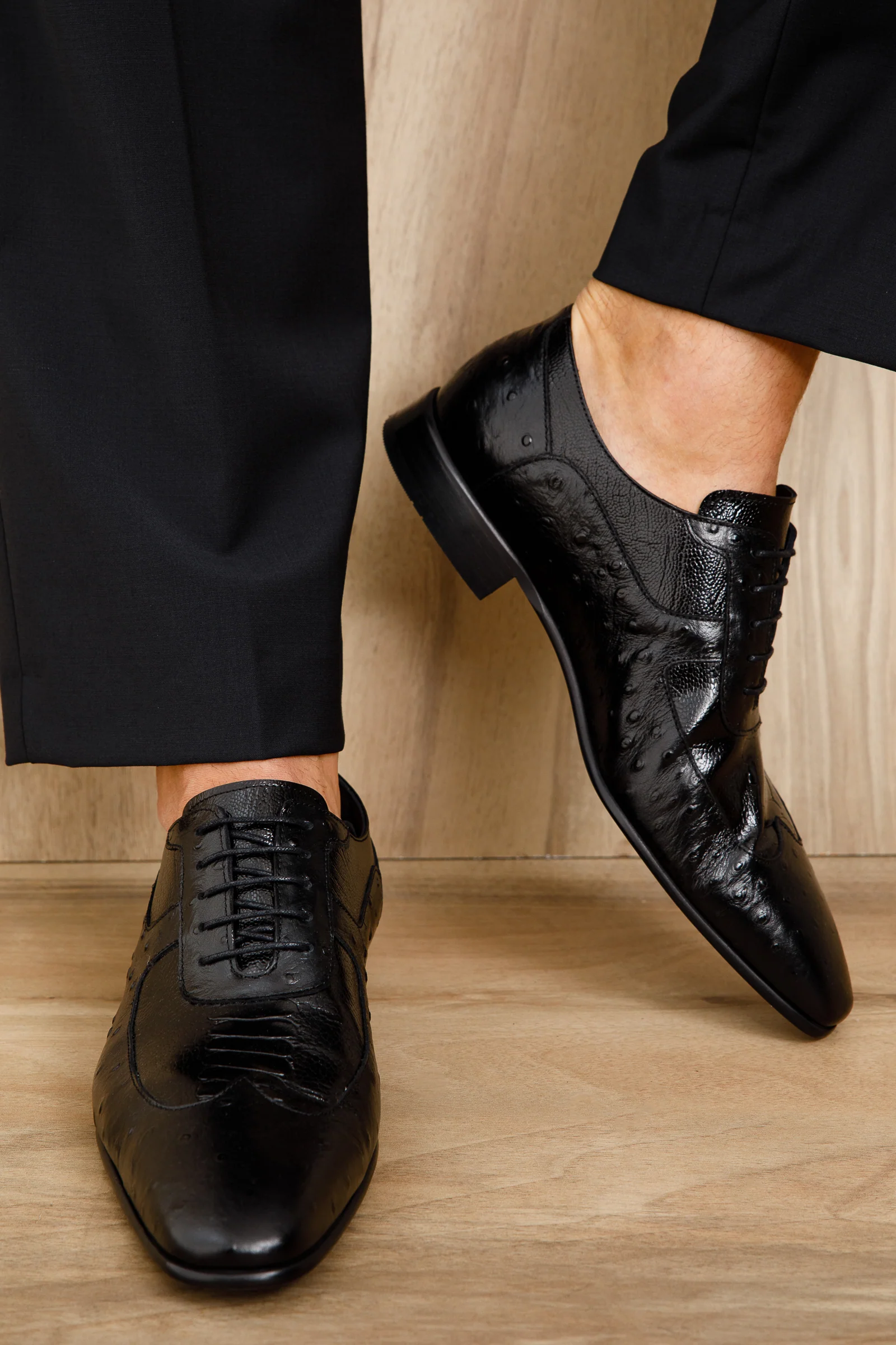 The Alabama Black Wingtip Oxford Men Shoe - Image 8