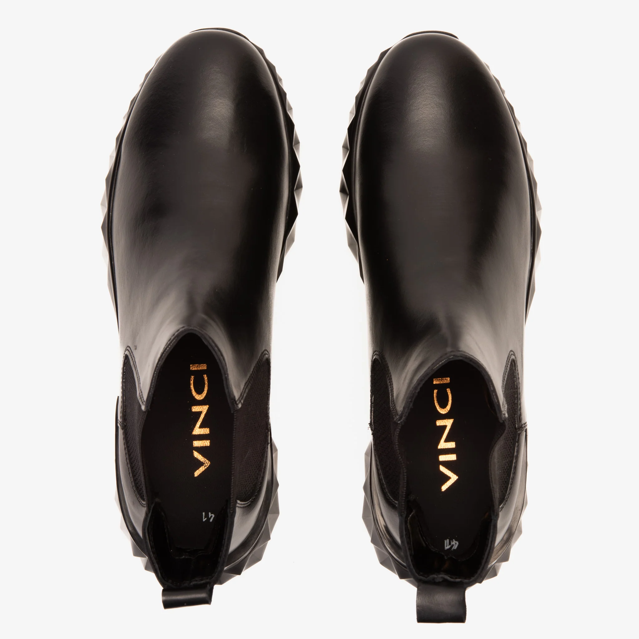 The Apex Black Leather Men Chelsea Boot - Image 9