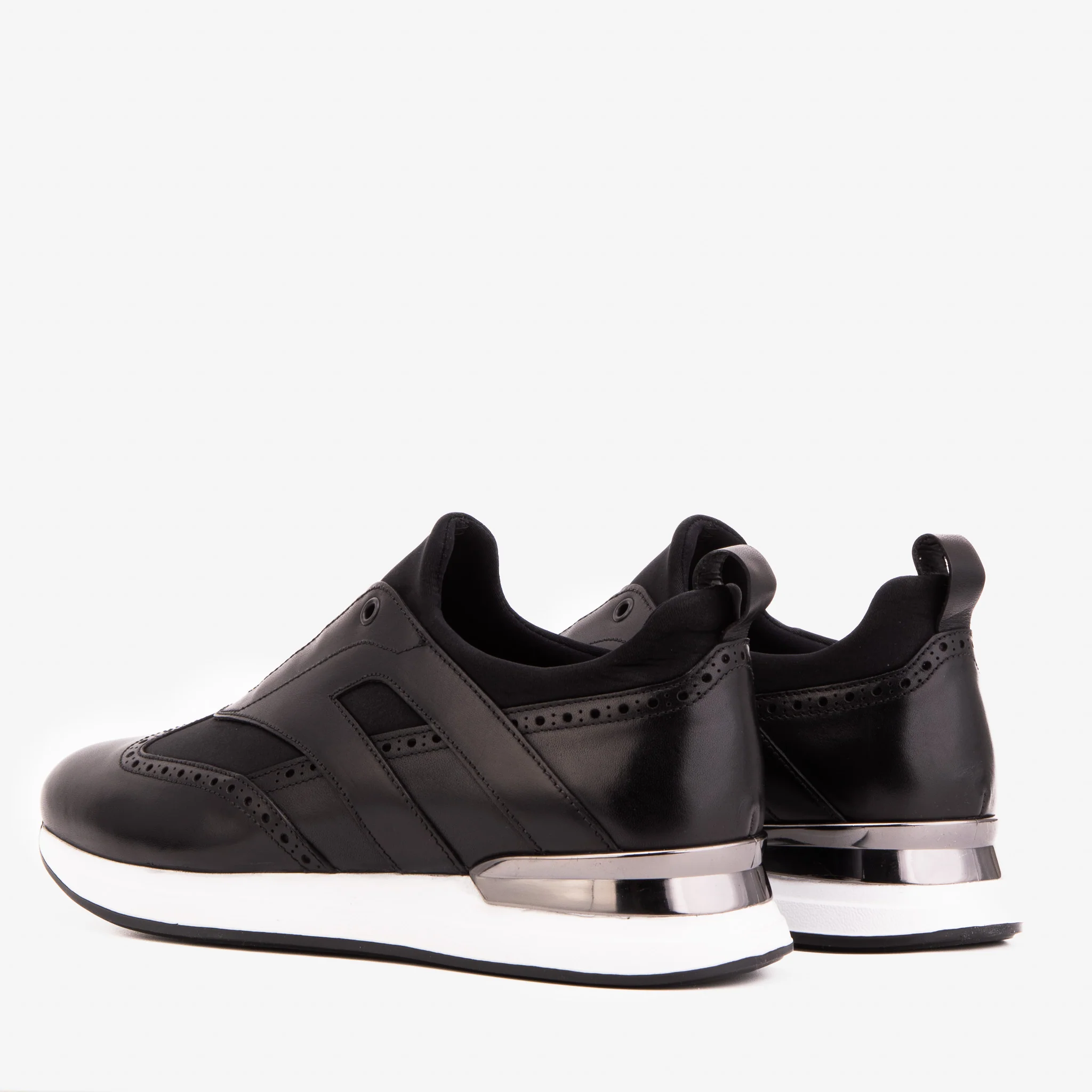 The Arcadia Black Leather Men Sneaker - Image 4