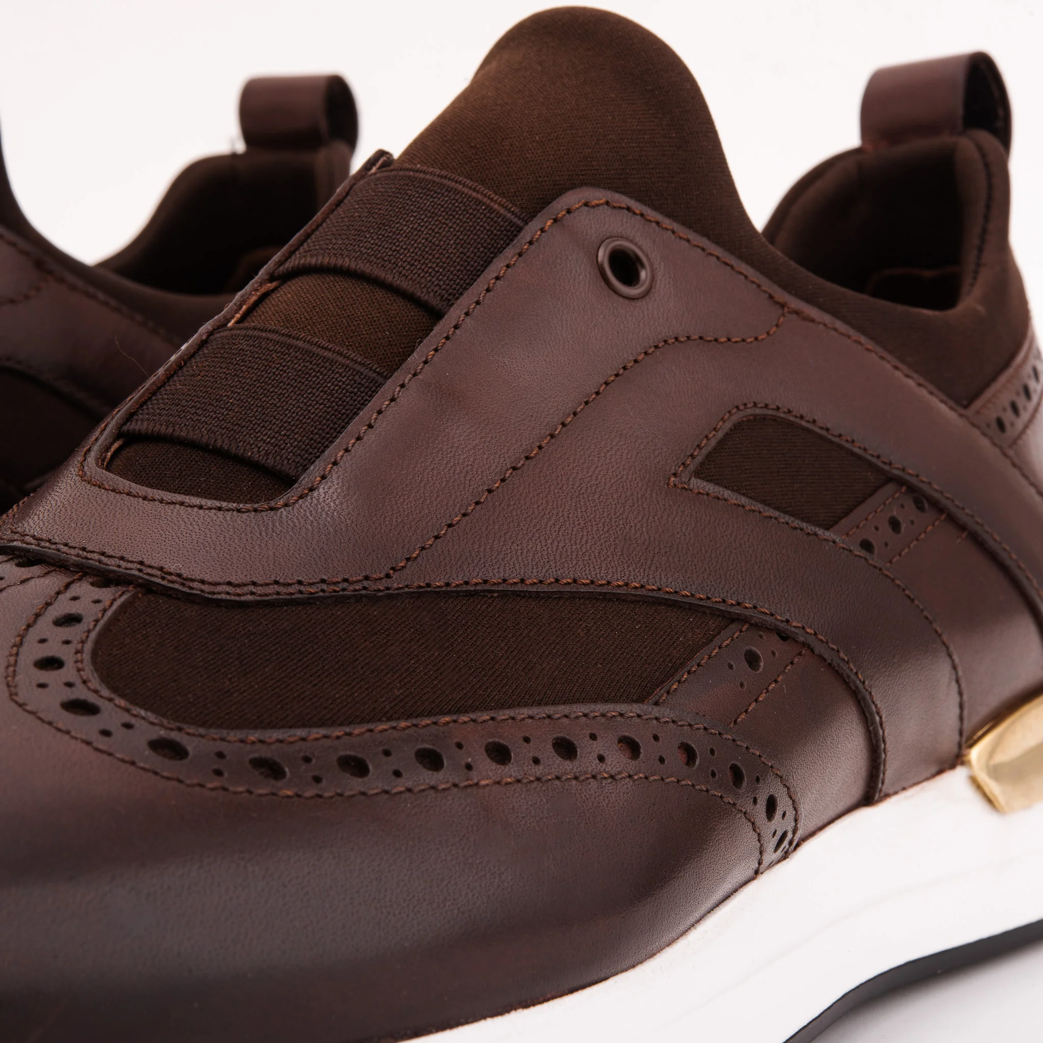 The Arcadia Brown Leather Men Sneaker - Image 3