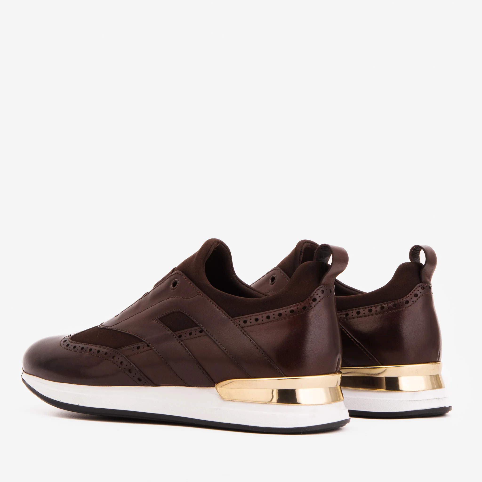 The Arcadia Brown Leather Men Sneaker - Image 4