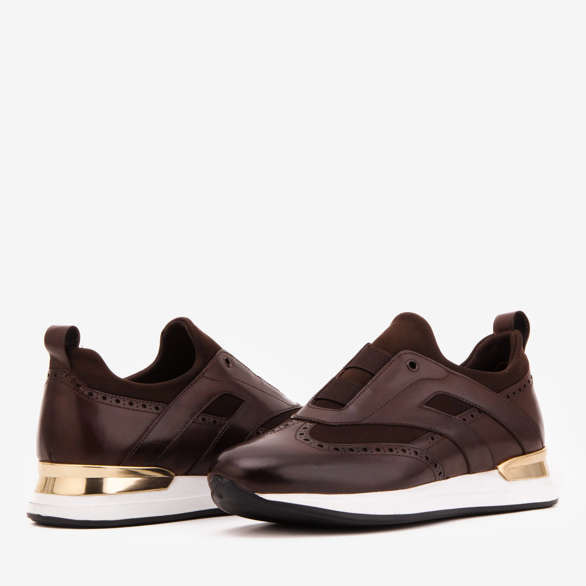 The Arcadia Brown Leather Men Sneaker - Image 5
