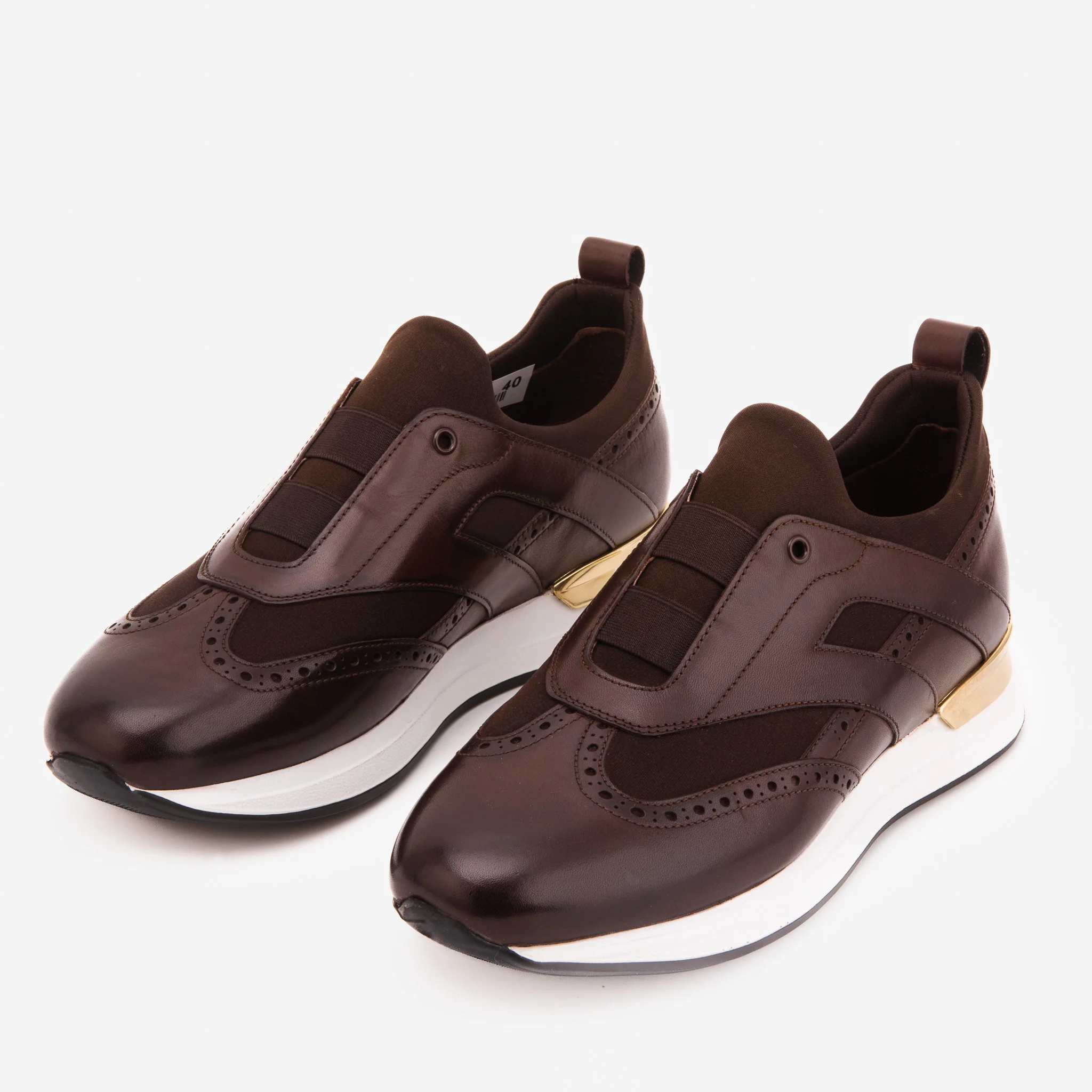 The Arcadia Brown Leather Men Sneaker - Image 6