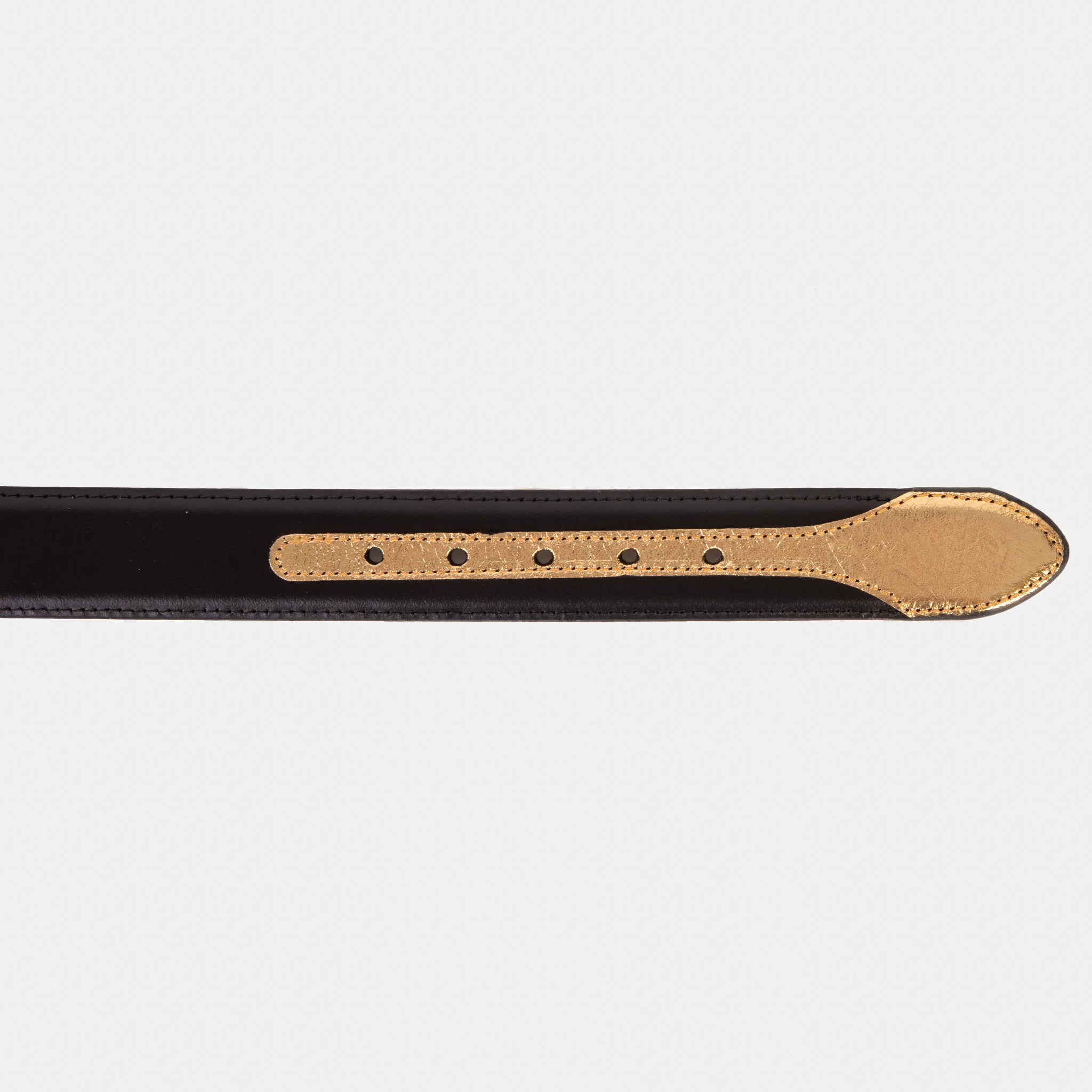 The Arda Black & Gold Leather Belt - Image 6