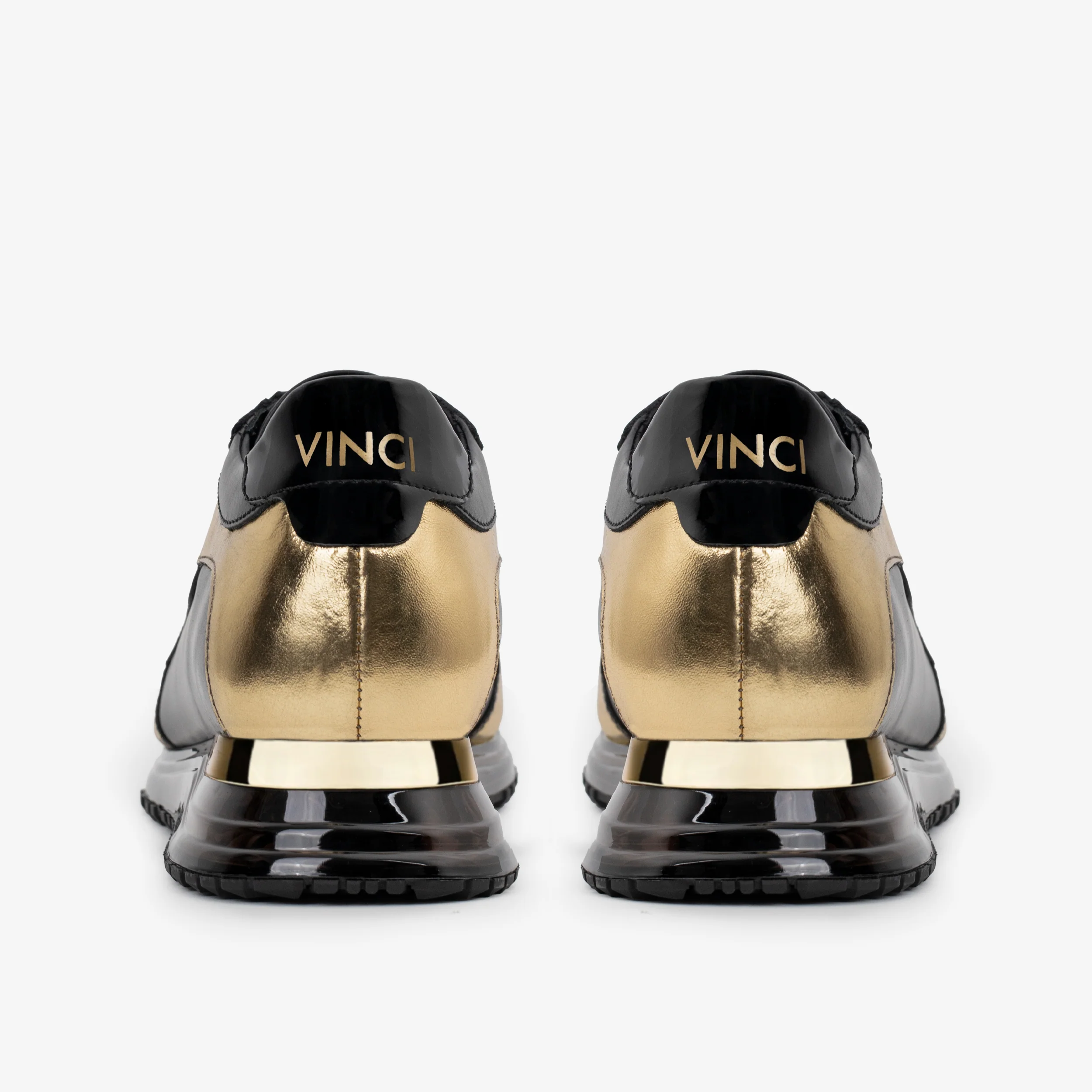 The Arda Black & Gold Leather Men Sneaker - Image 5