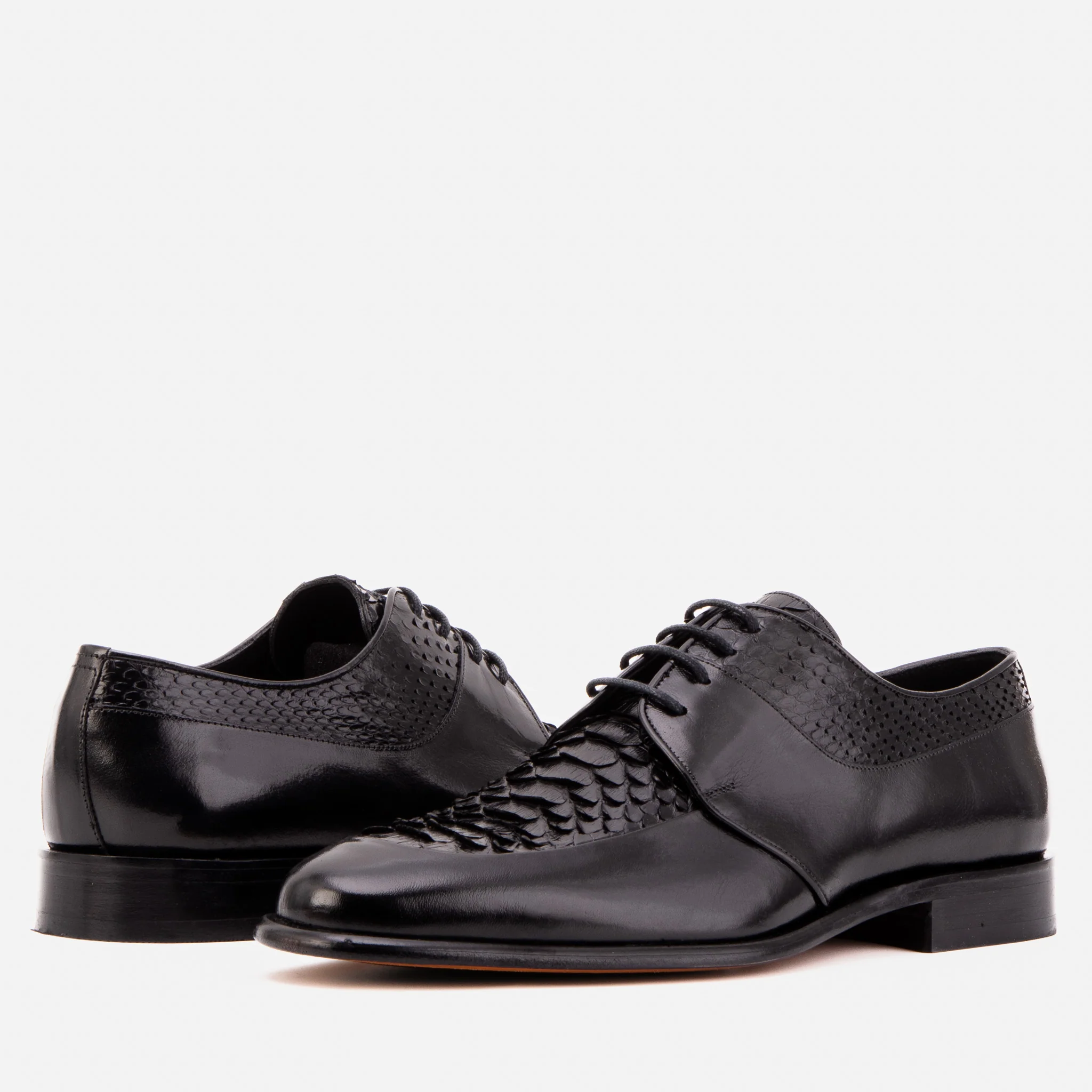 The Arven Black Python Leather Men Shoe - Image 5