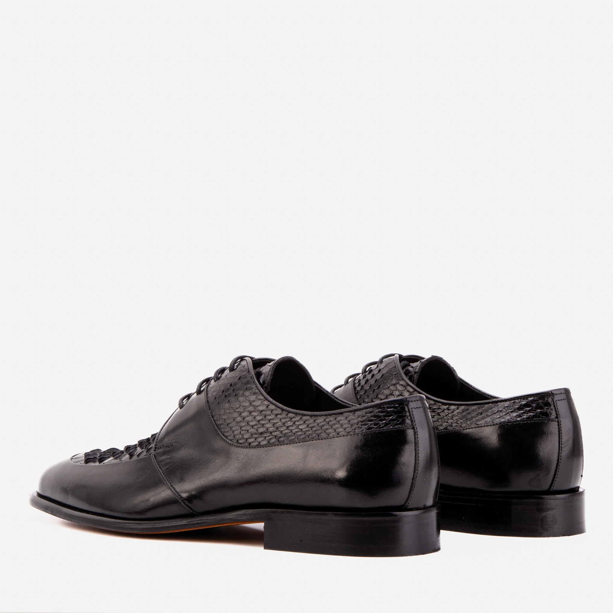 The Arven Black Python Leather Men Shoe - Image 6