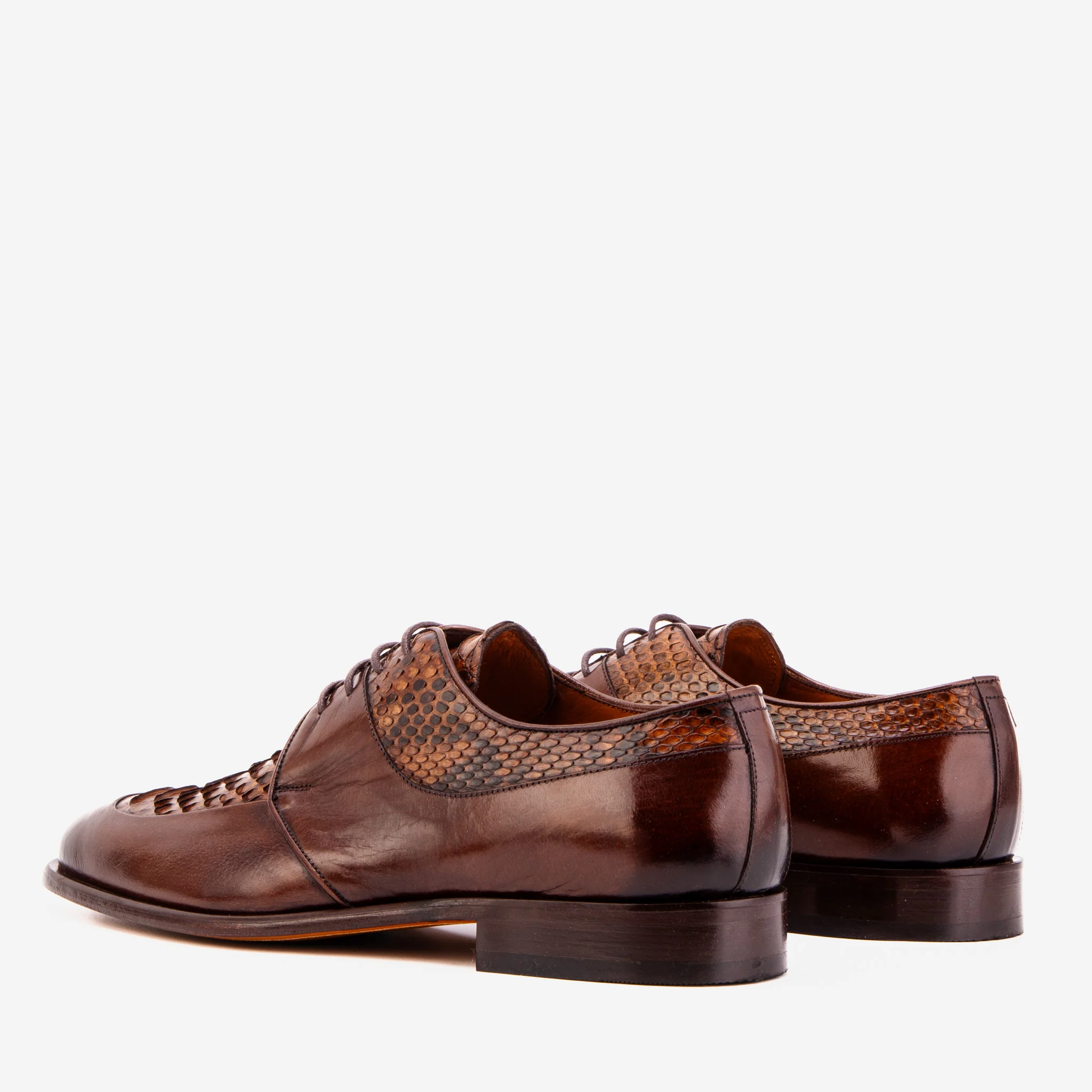 The Arven Tan Python Leather Men Shoe - Image 6