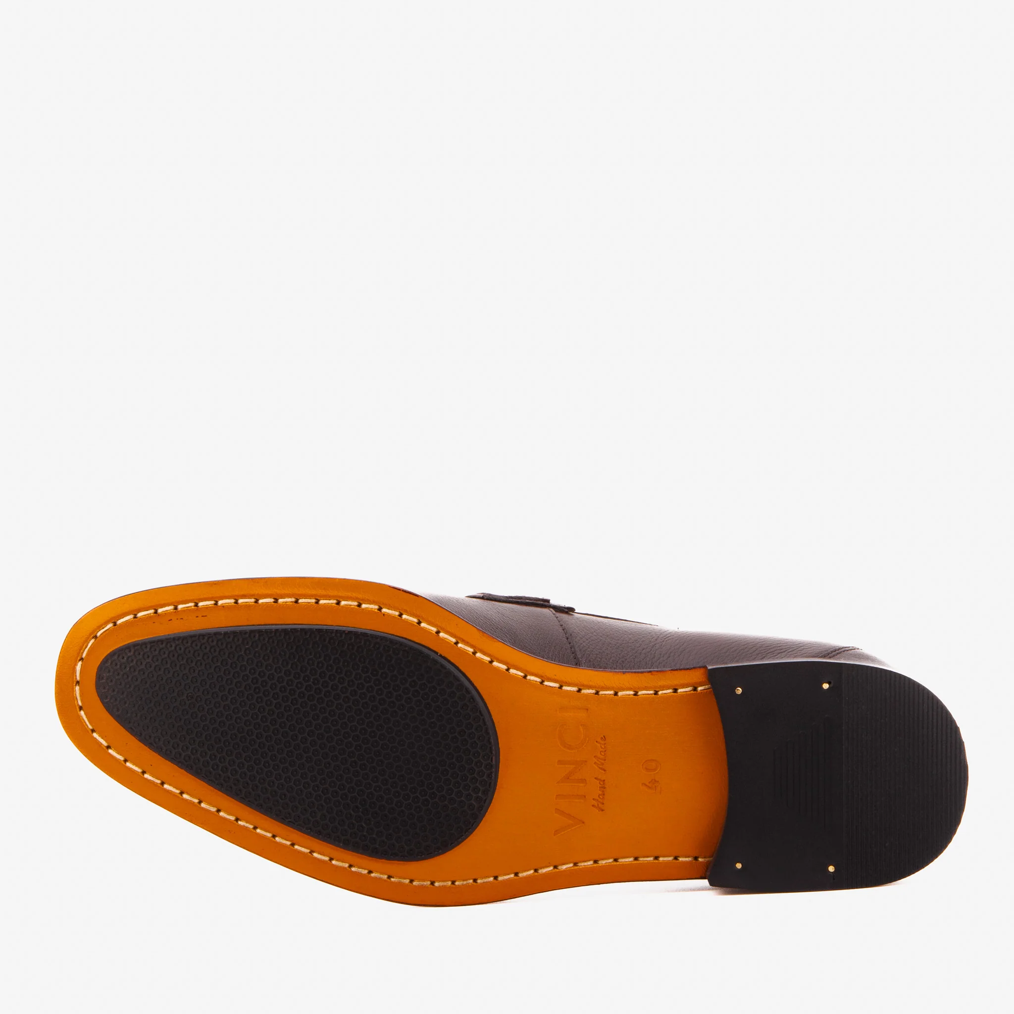 The Ashford Brown Baby Buffalo Leather Loafer Men Shoe - Image 6
