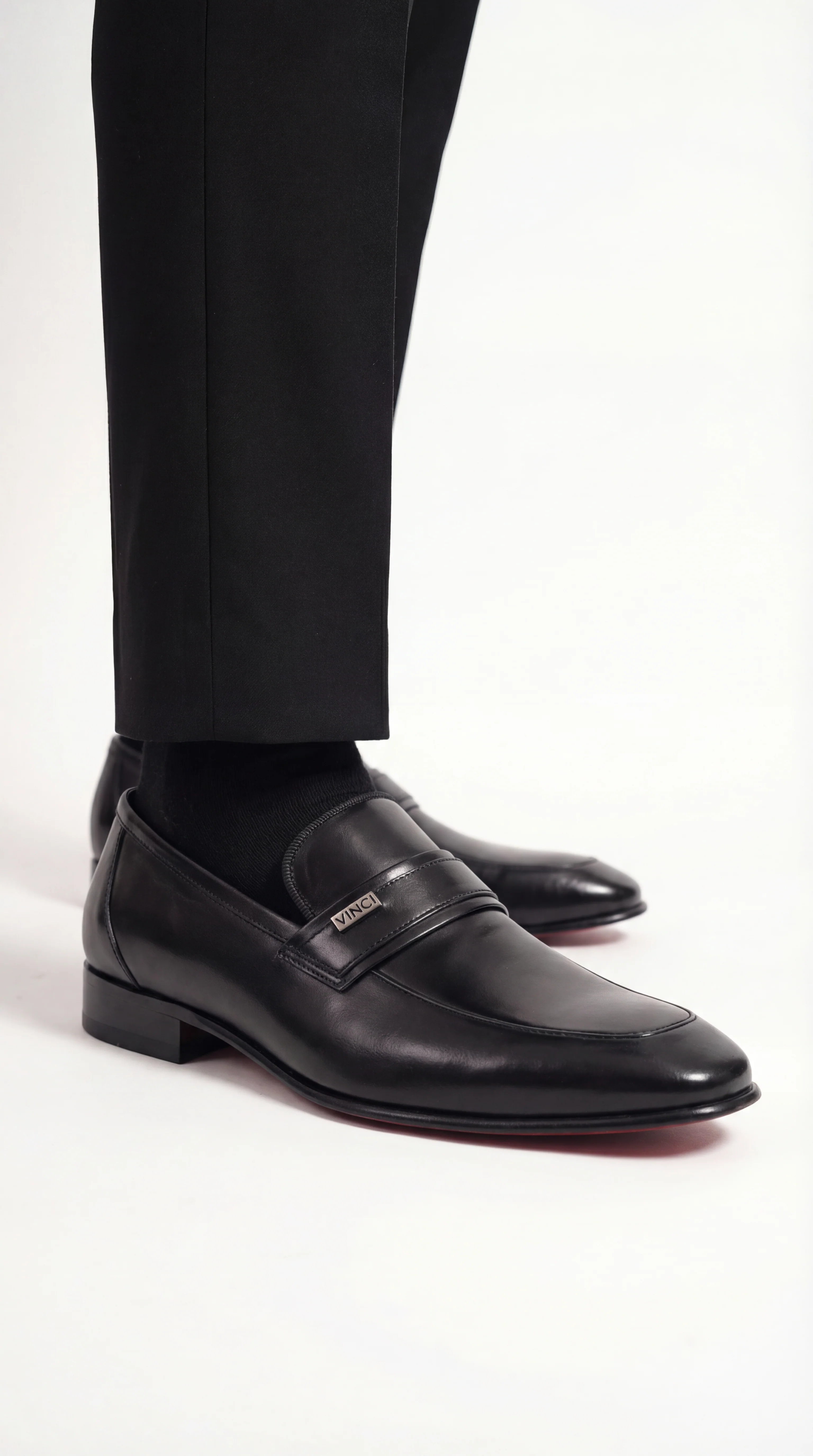 The Ashford Black Baby Buffalo Leather Loafer Men Shoe - Image 8