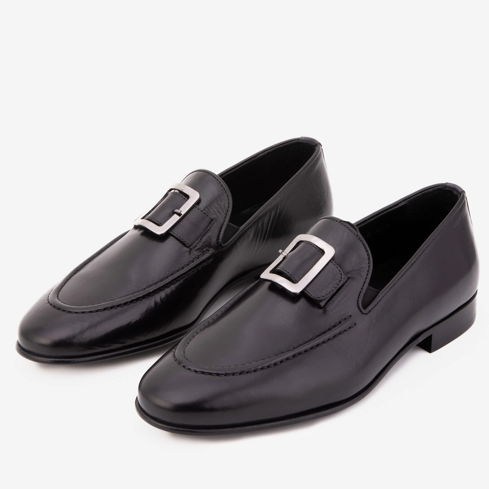 The Astoria Black Buffalo Leather Men’s Loafer - Image 3