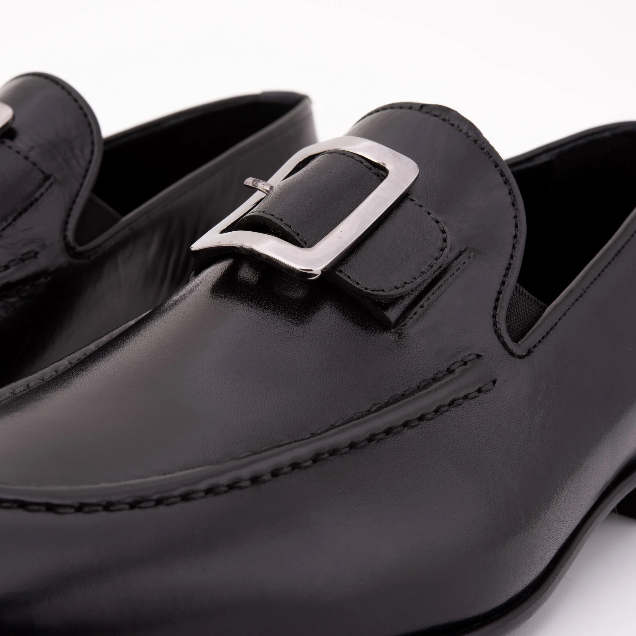 The Astoria Black Buffalo Leather Men’s Loafer - Image 5