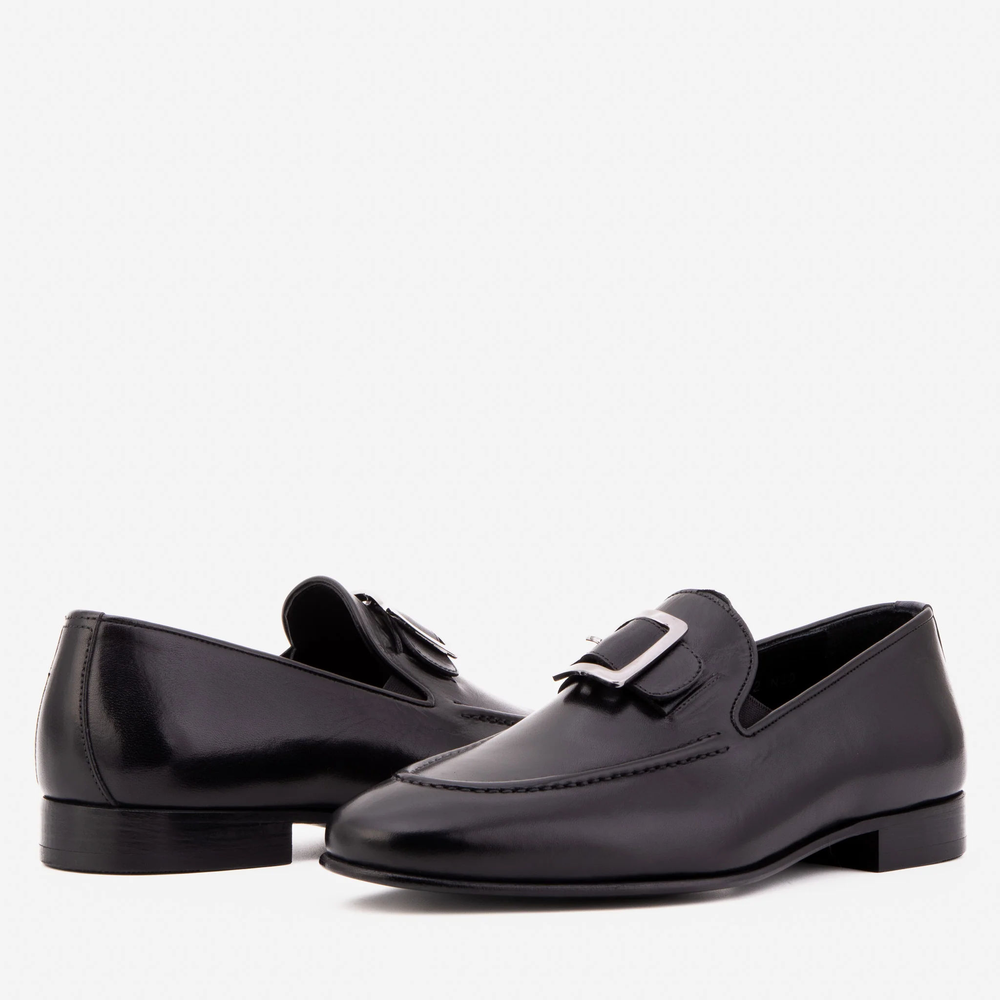 The Astoria Black Buffalo Leather Men’s Loafer - Image 6