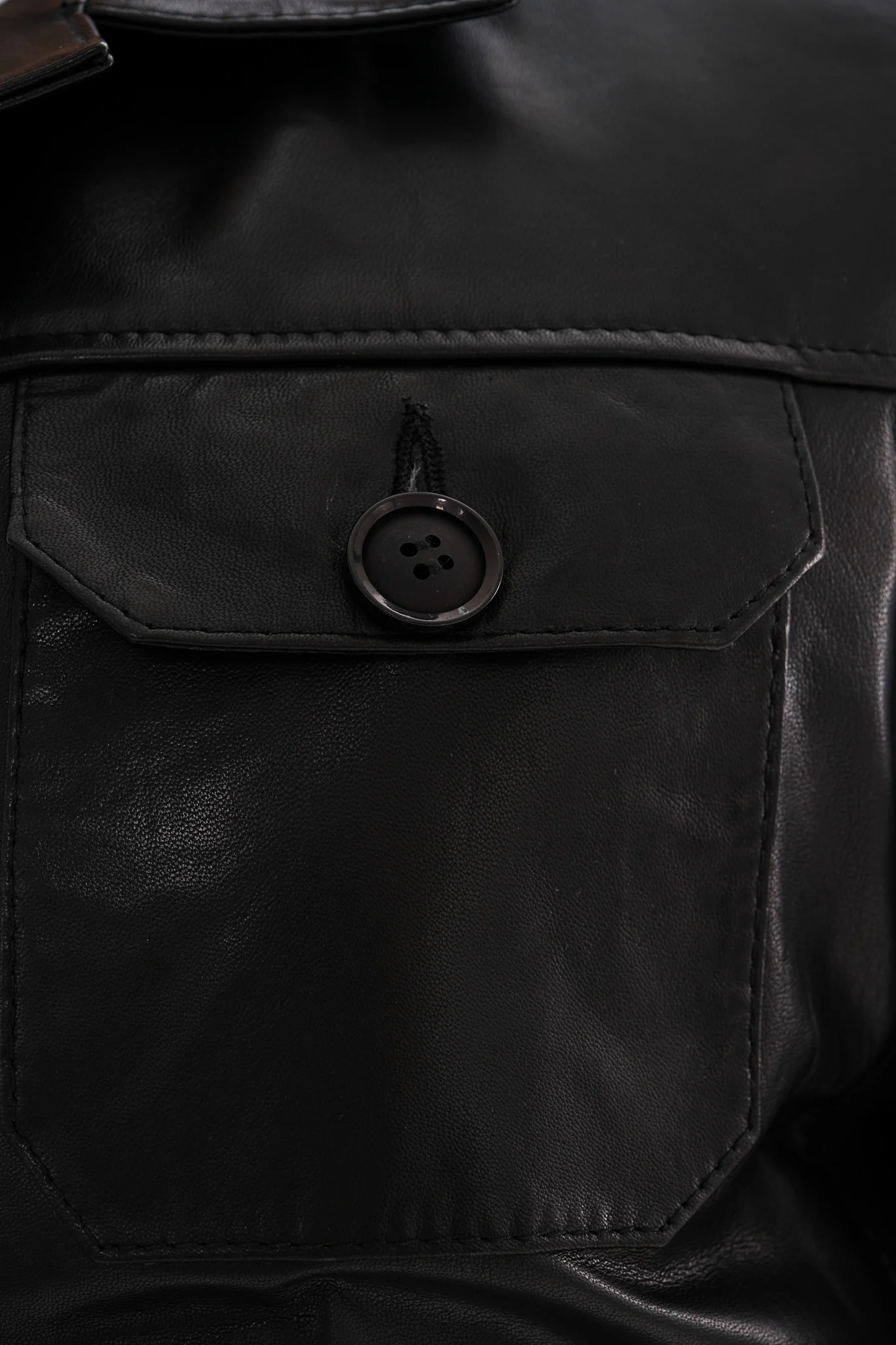 The Azzuro Black Leather Jacket - Image 4