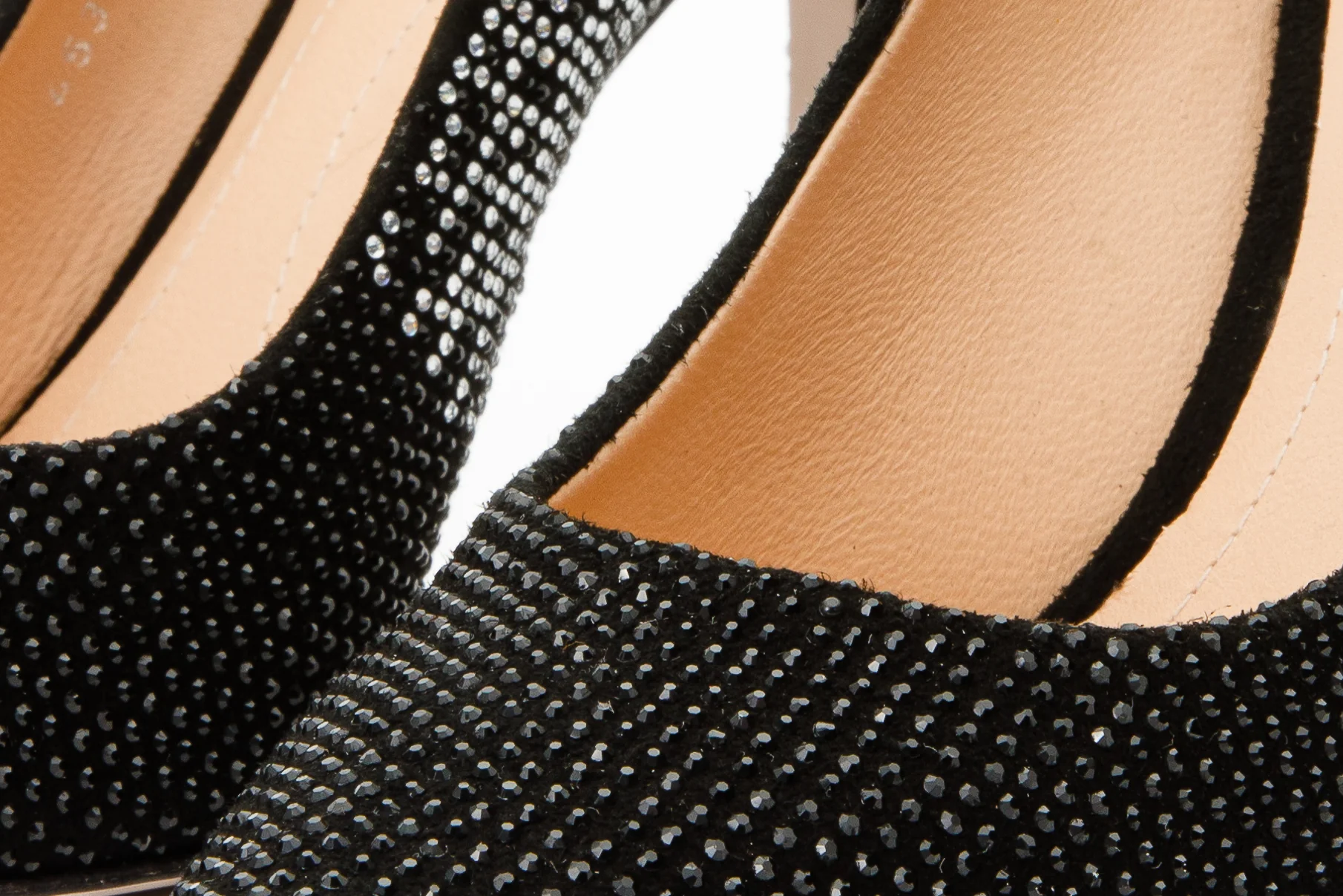 The Bago Black & Silver Glitter Leather Pump Women Shoe - Image 5