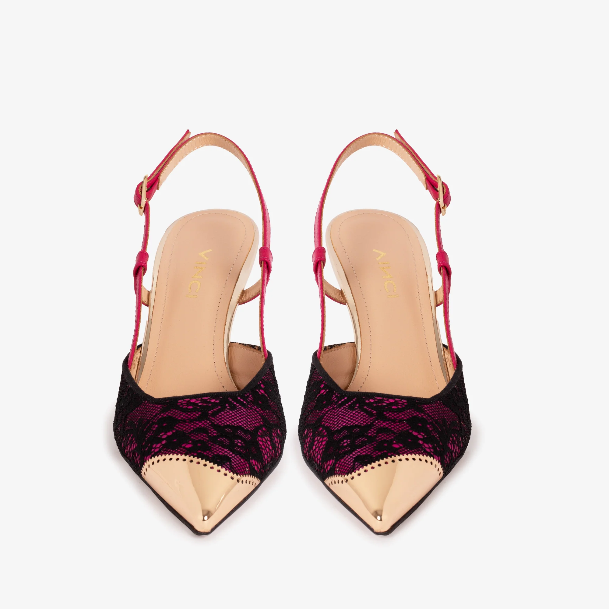 The Bali Fuchsia Leather Slingback Women Sandal - Image 5