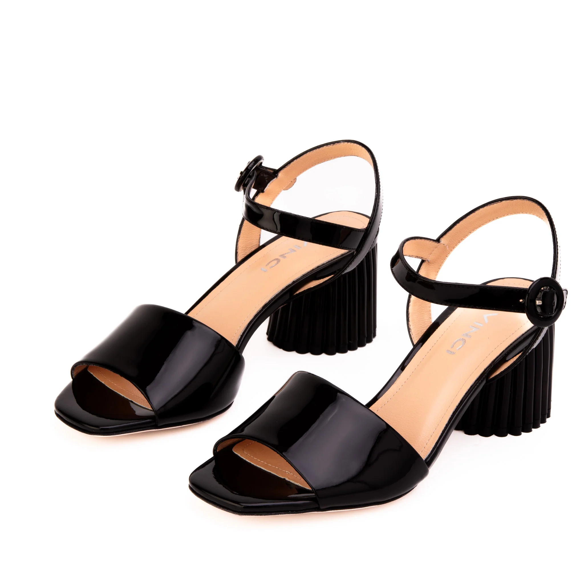 The Bamba Black Patent Leather Women Sandal - Image 5
