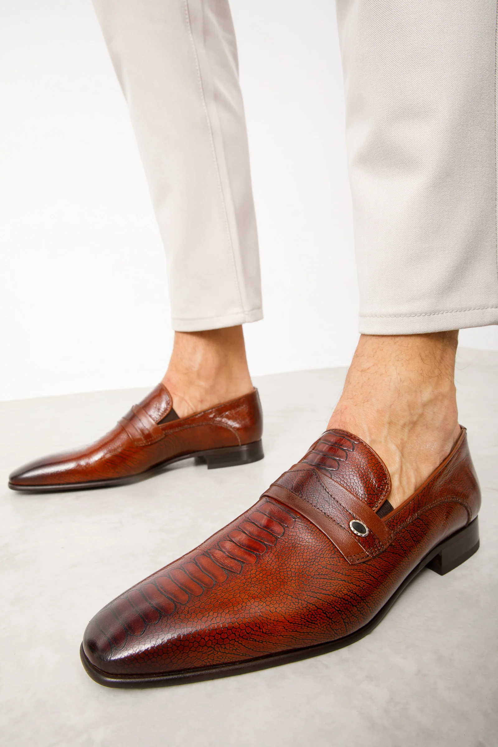 The Bangkok Tan Penny Loafer Men Shoe - Image 8