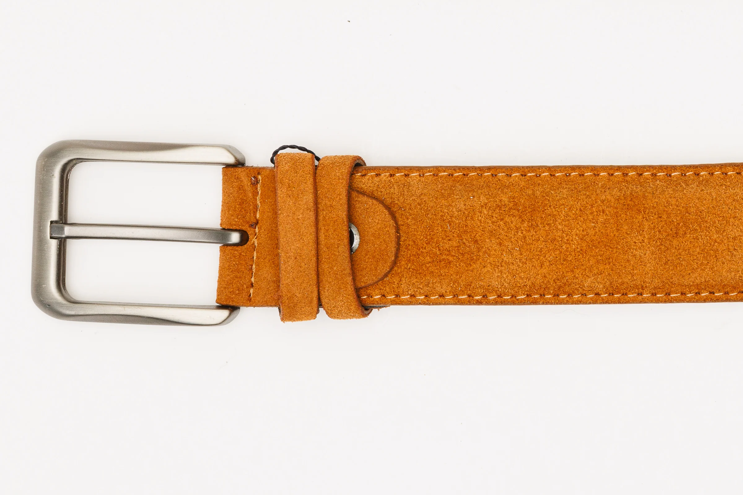 The Bari Tan Suede Leather Belt - Image 5