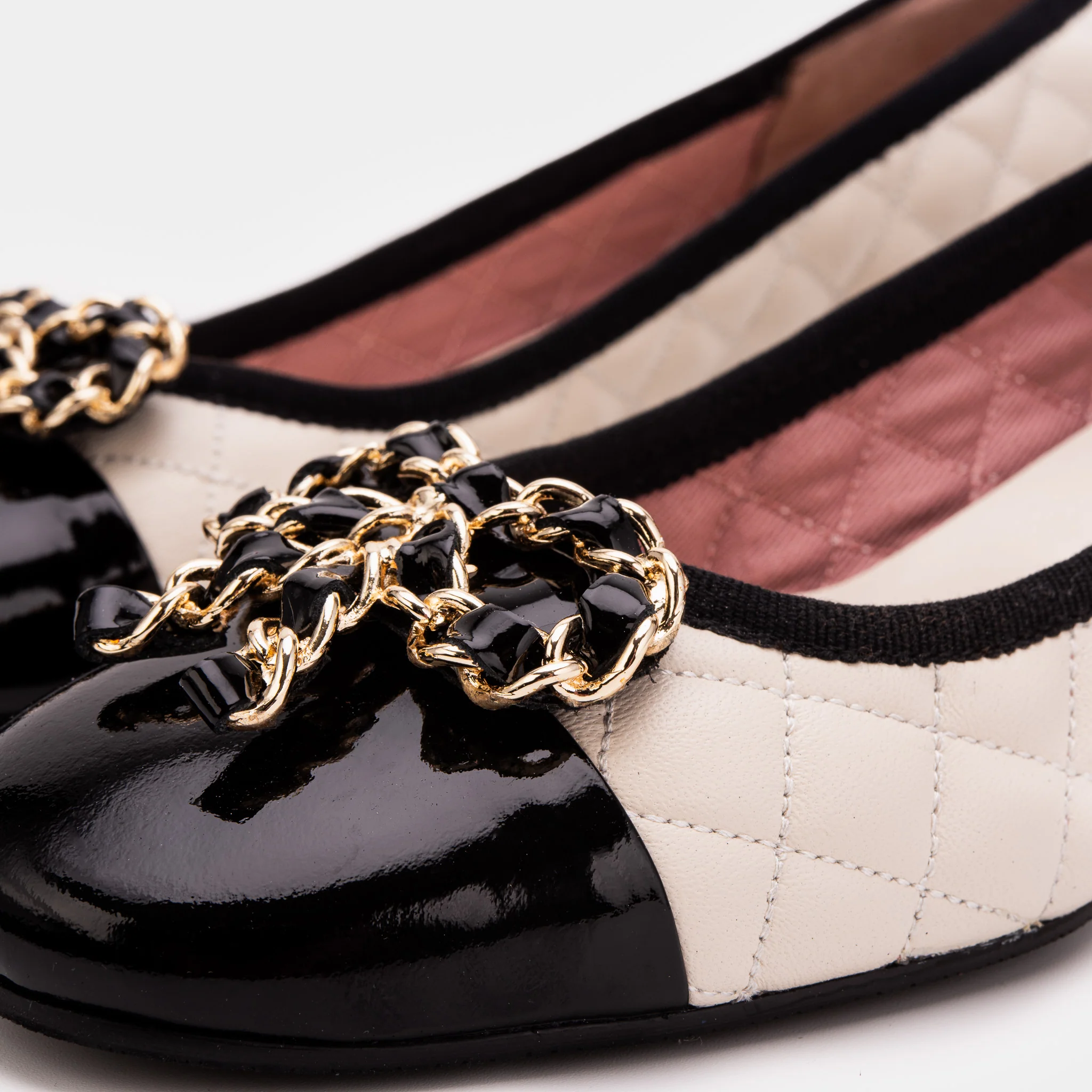 The Bellarose Ivory Quilted Leather Women Heel - Image 3