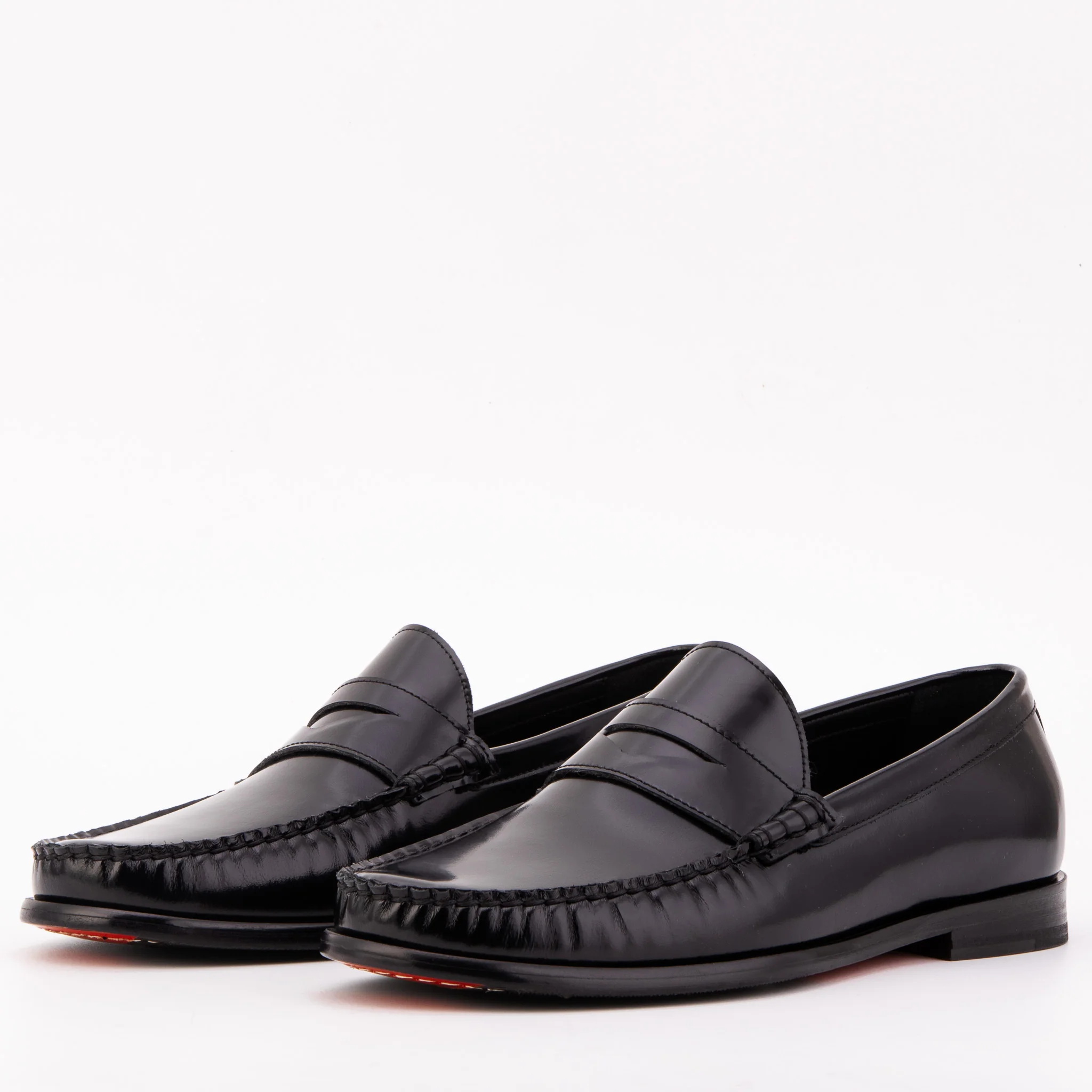 The Belmont Black Polished Leather Men Loafer - Image 2