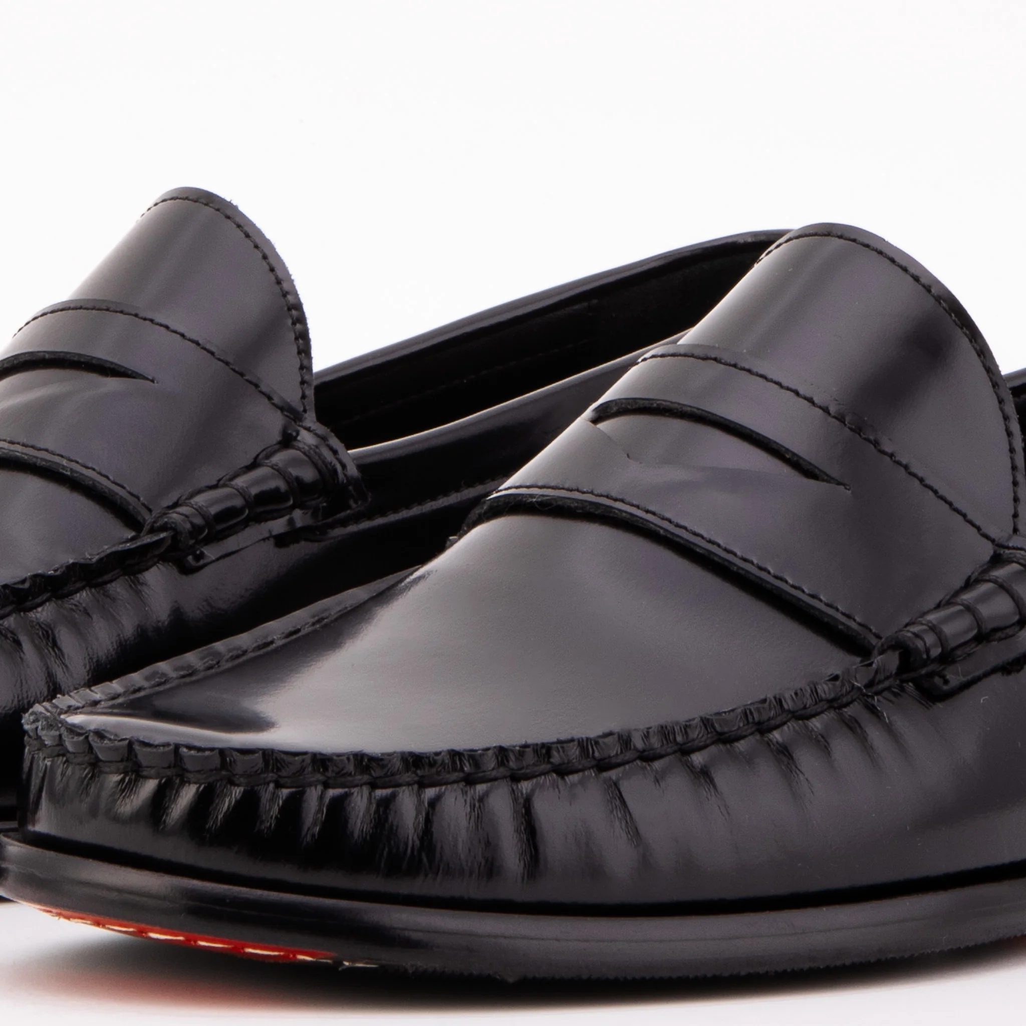 The Belmont Black Polished Leather Men Loafer - Image 3