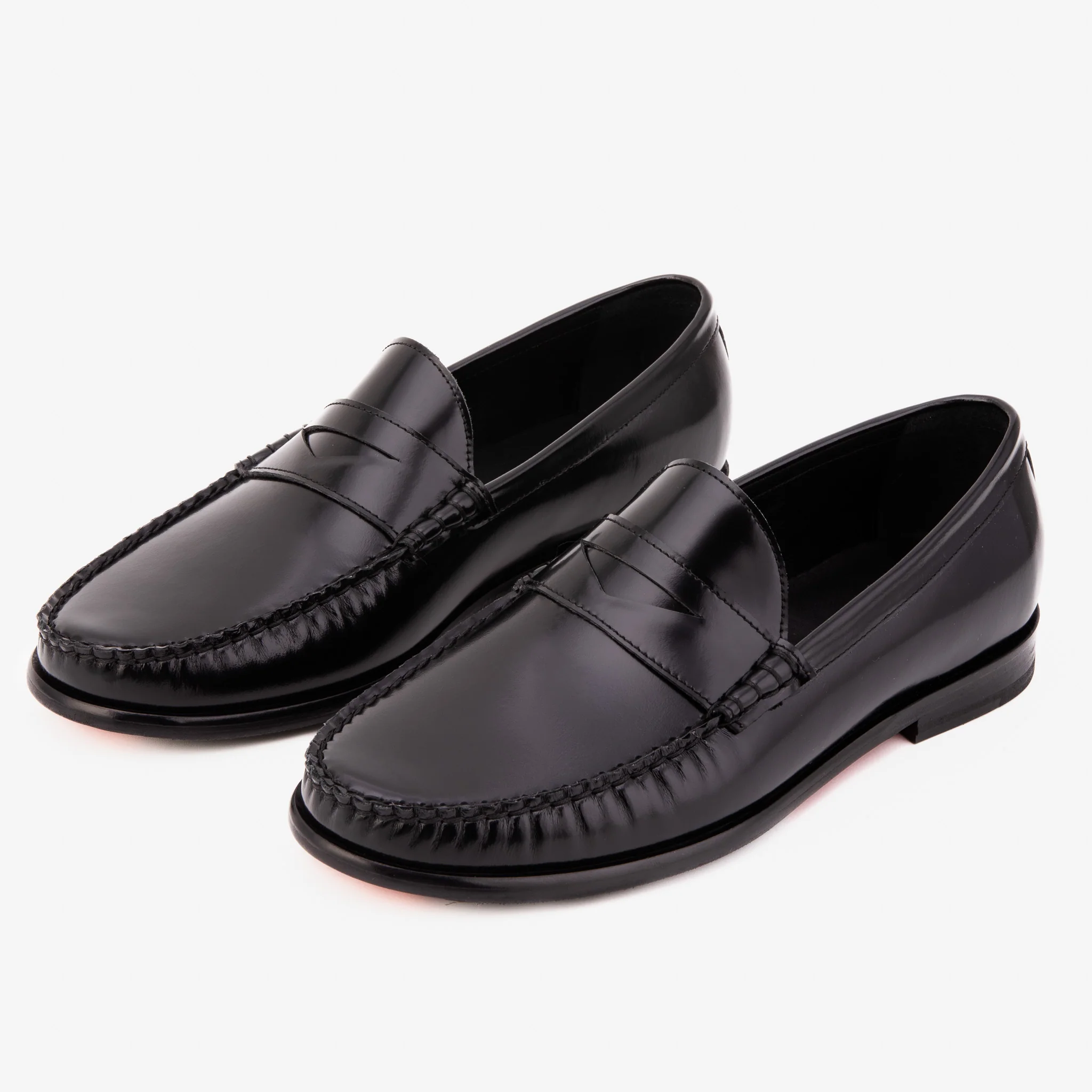 The Belmont Black Polished Leather Men Loafer - Image 4