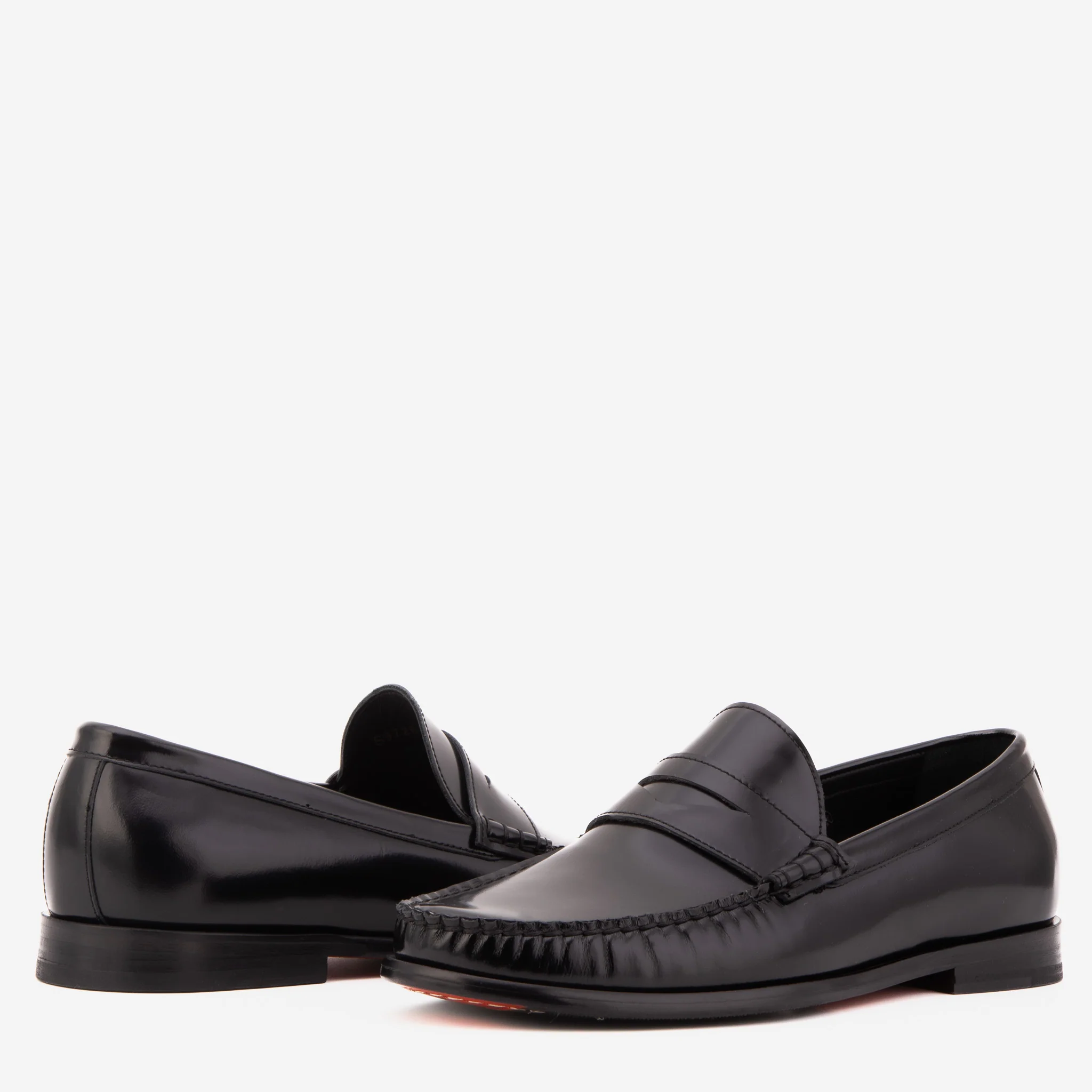 The Belmont Black Polished Leather Men Loafer - Image 5