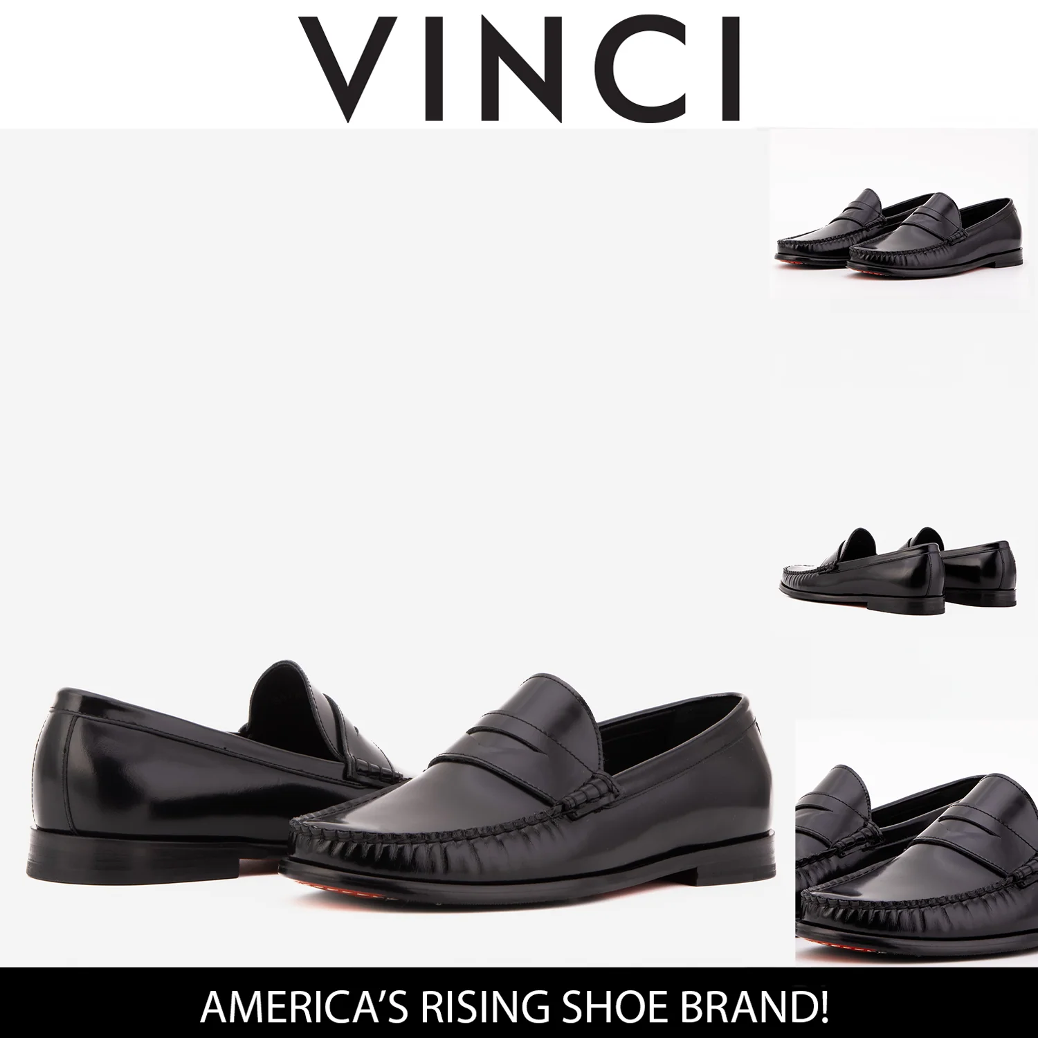 The Belmont Black Polished Leather Men Loafer - Image 7