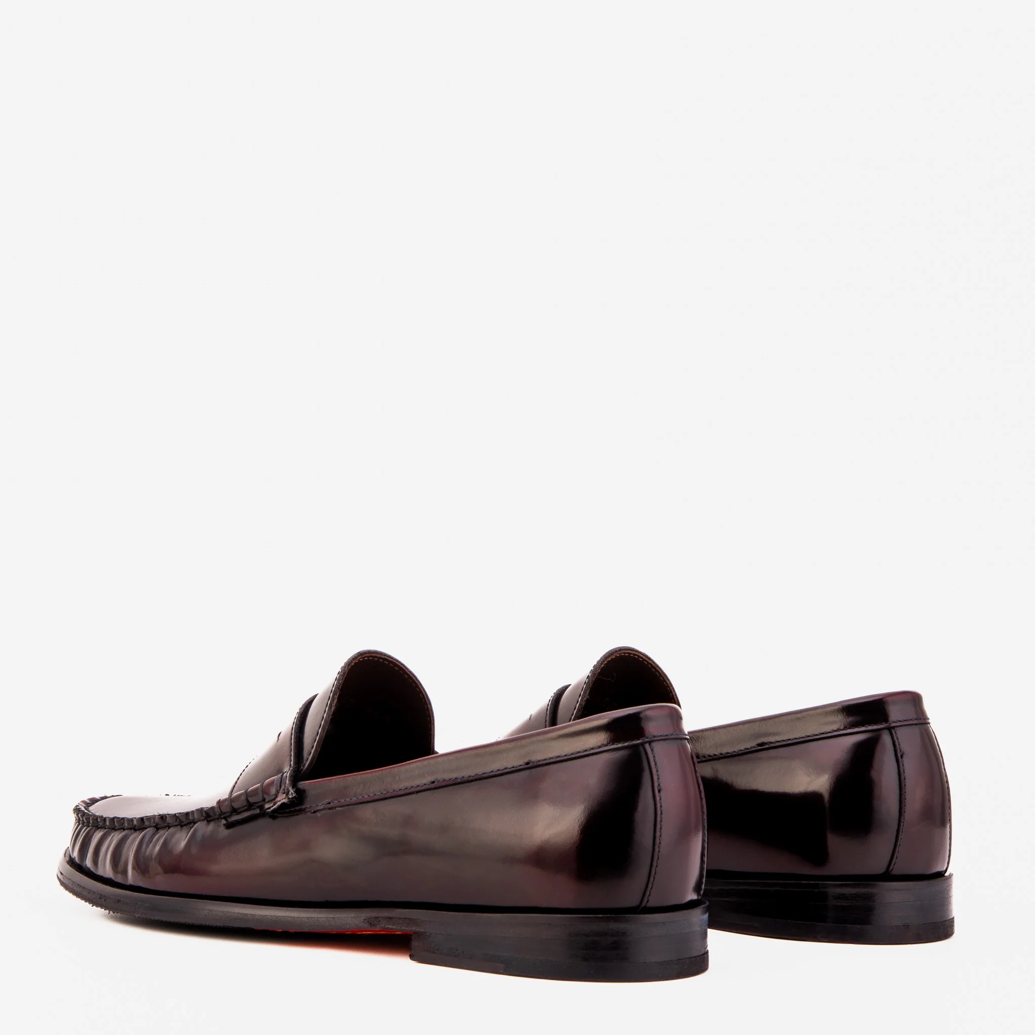 The Belmont Burgundy Polished Leather Men Loafer - Image 6