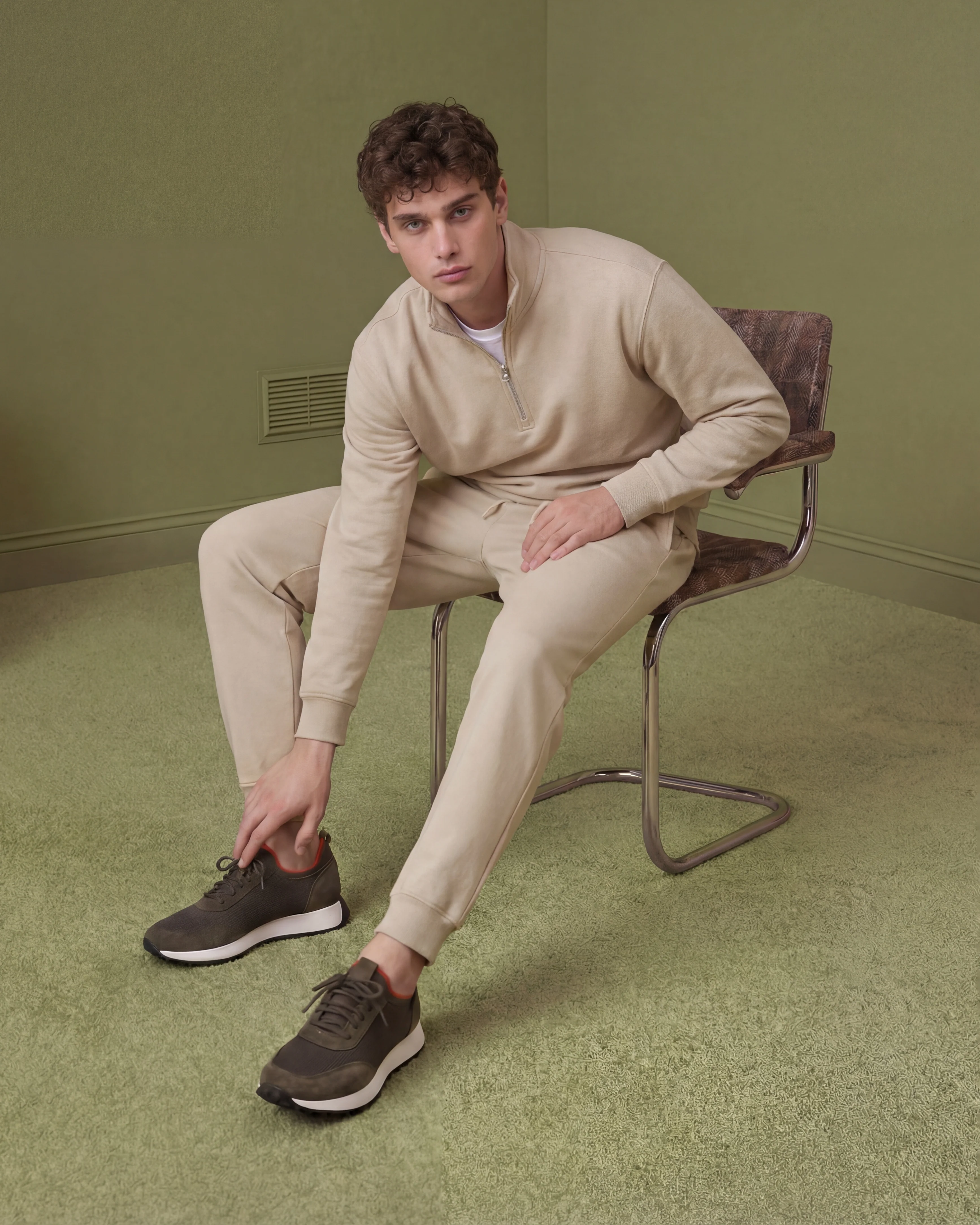 The Berlin Green Suede Leather Men Sneaker - Image 11