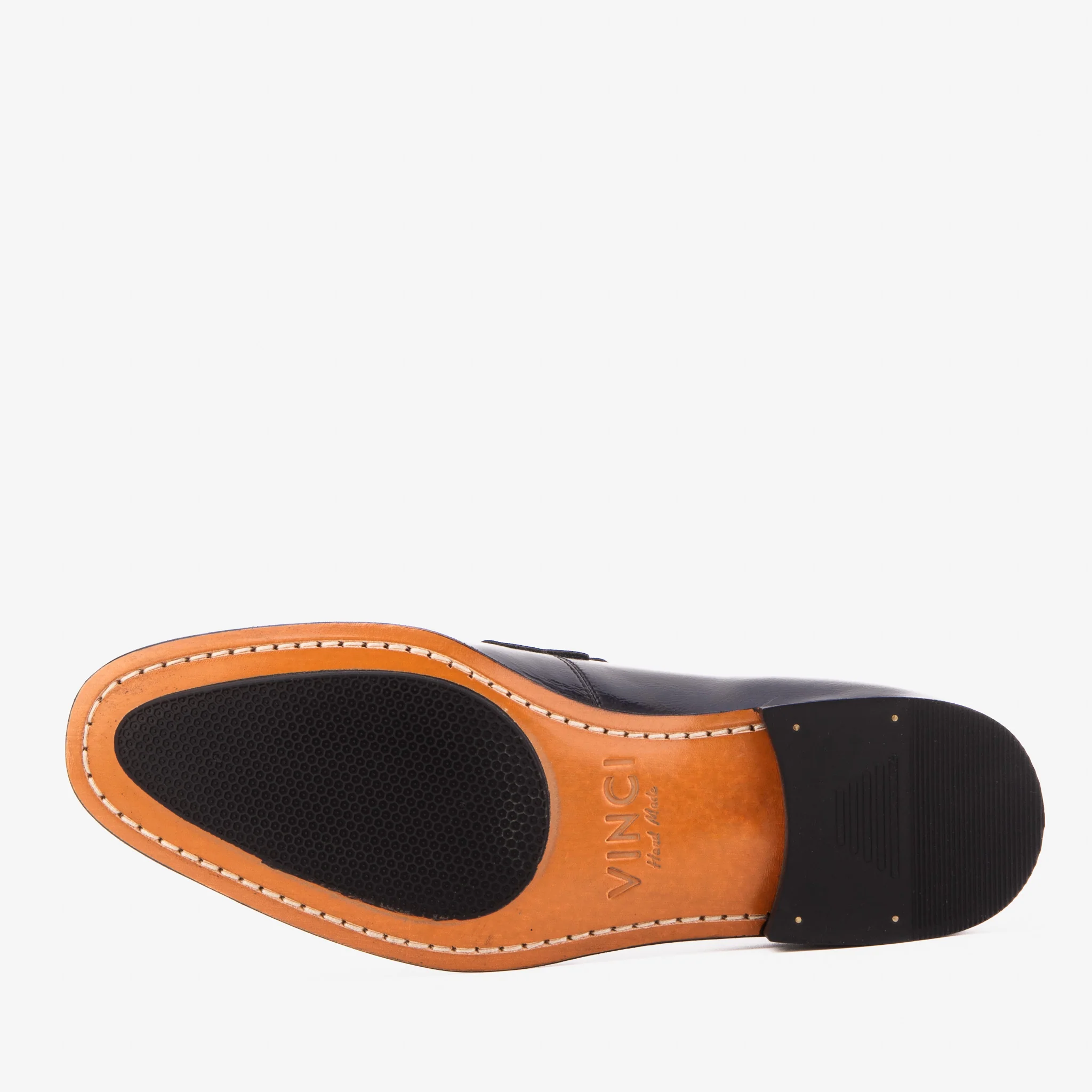 The Blackwell Navy Patent Bit Loafer Men Shoe - Image 6