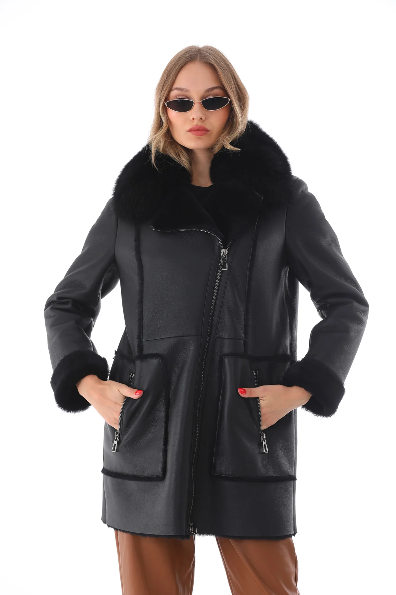 The Boreal Black Leather Women Jacket - Image 2