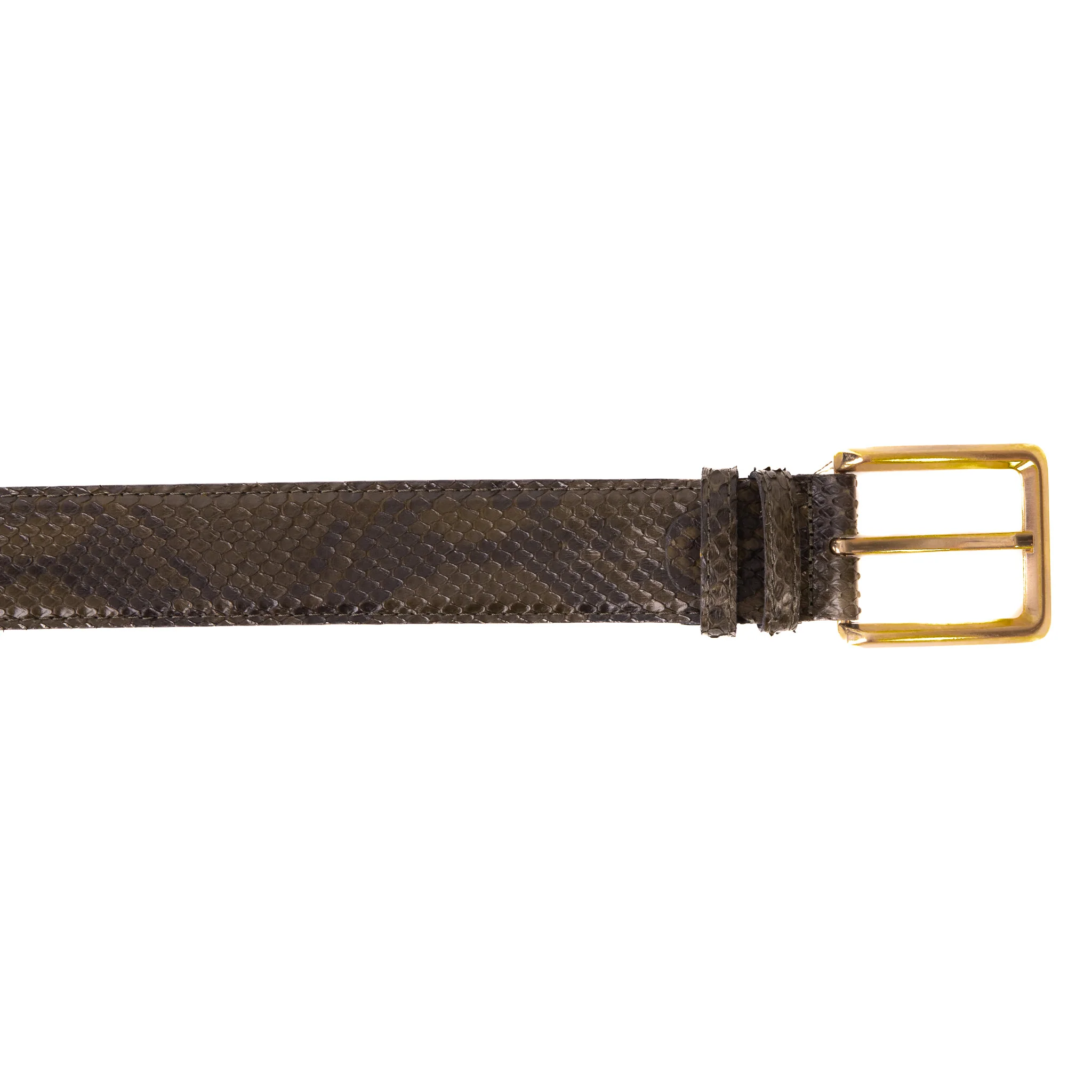 The Bethesda Green Pythn Snk Leather Belt - Image 5