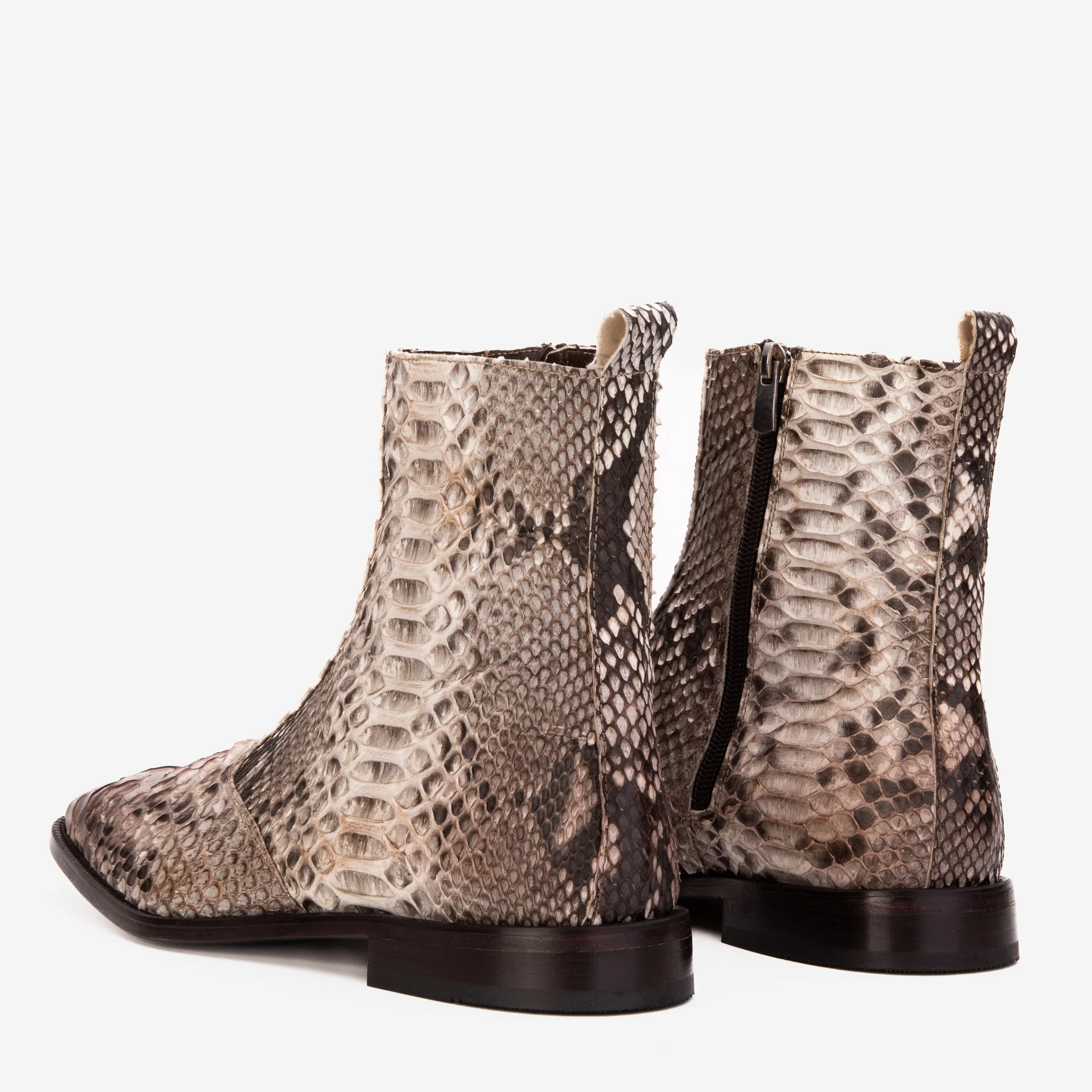 The Boss Natural Pythn Snk Zip-Up Leather Men Boot Limited Edition - Image 6