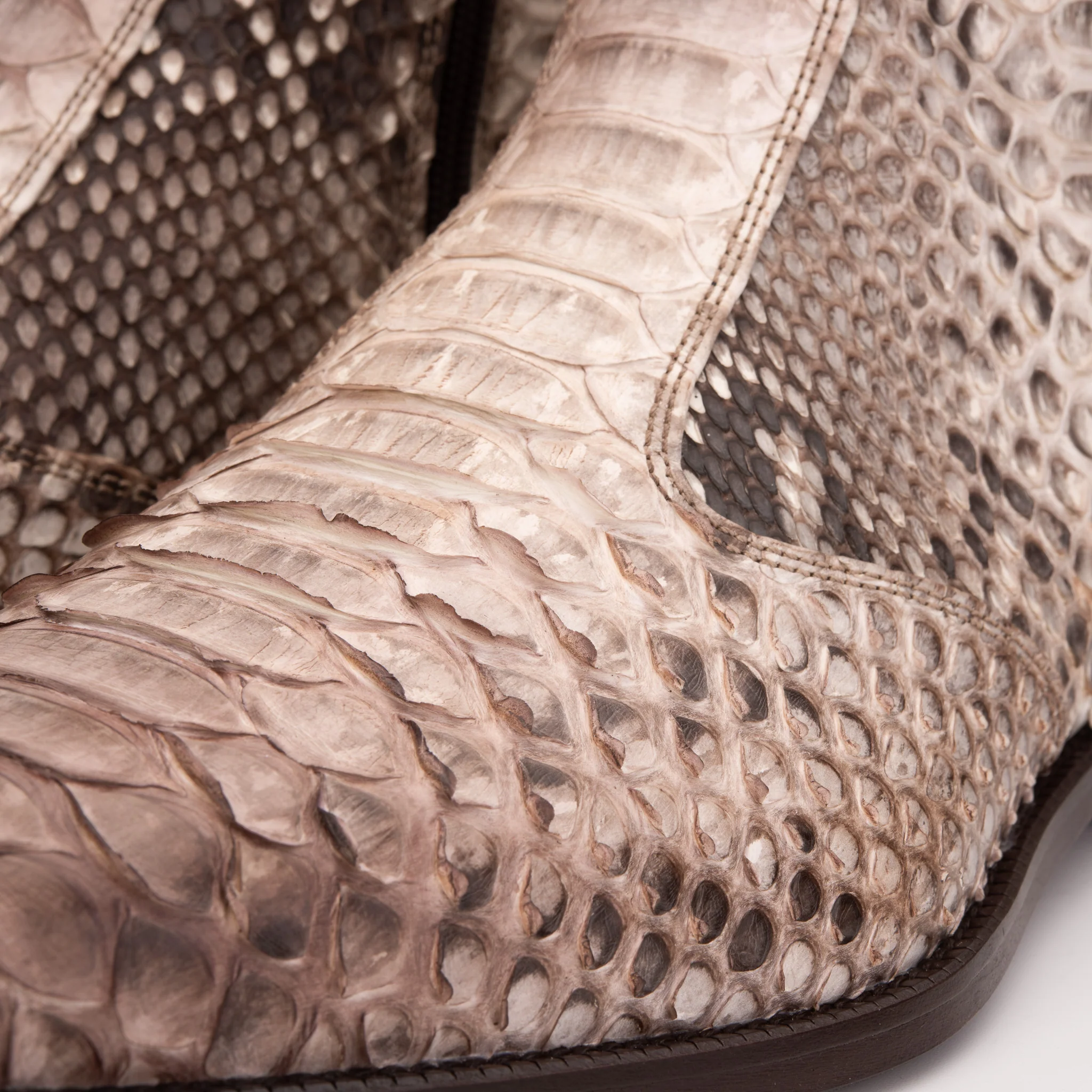The Boss Natural Pythn Snk Zip-Up Leather Men Boot Limited Edition - Image 7