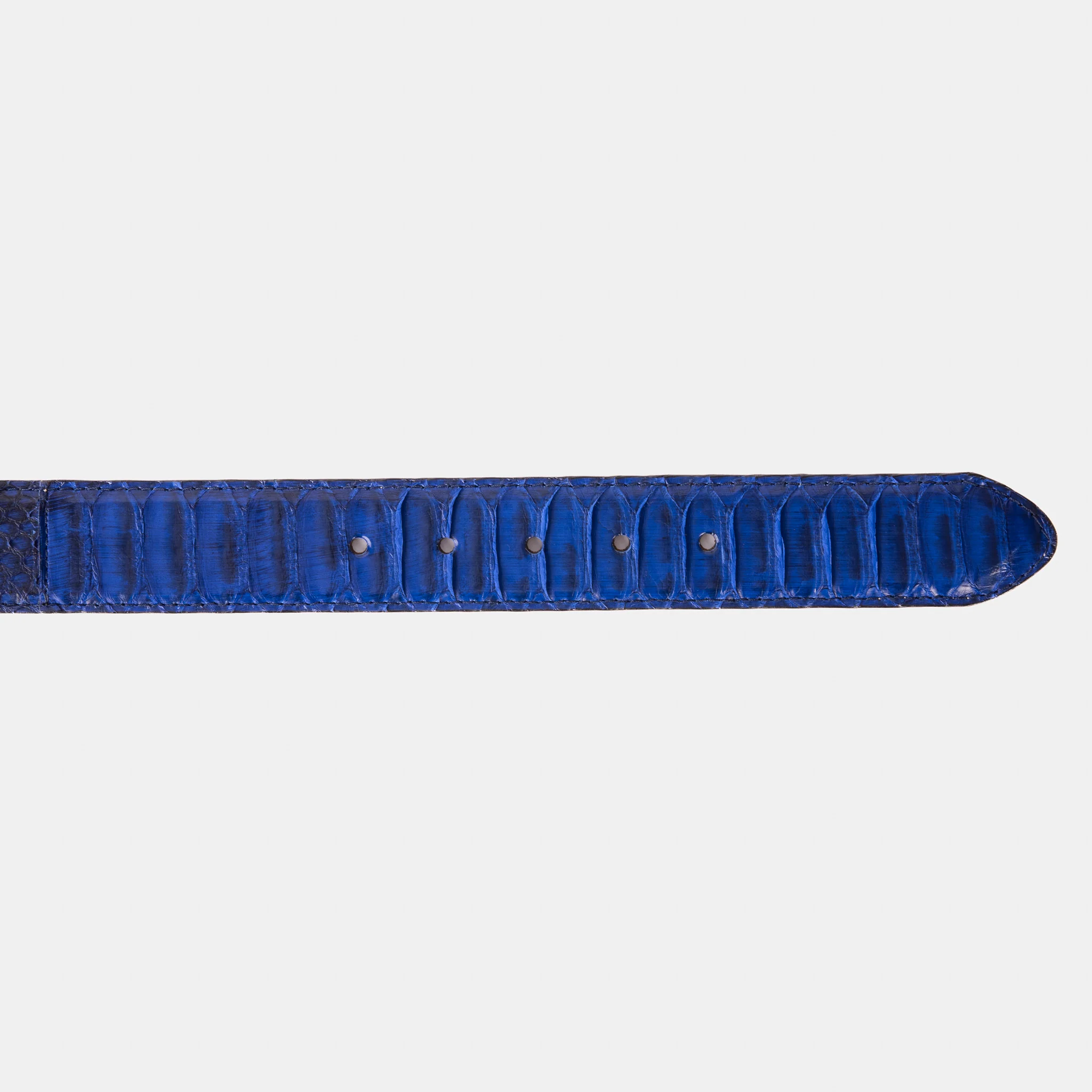 The Boss Navy Blue Pythn Snk Leather Belt - Image 6