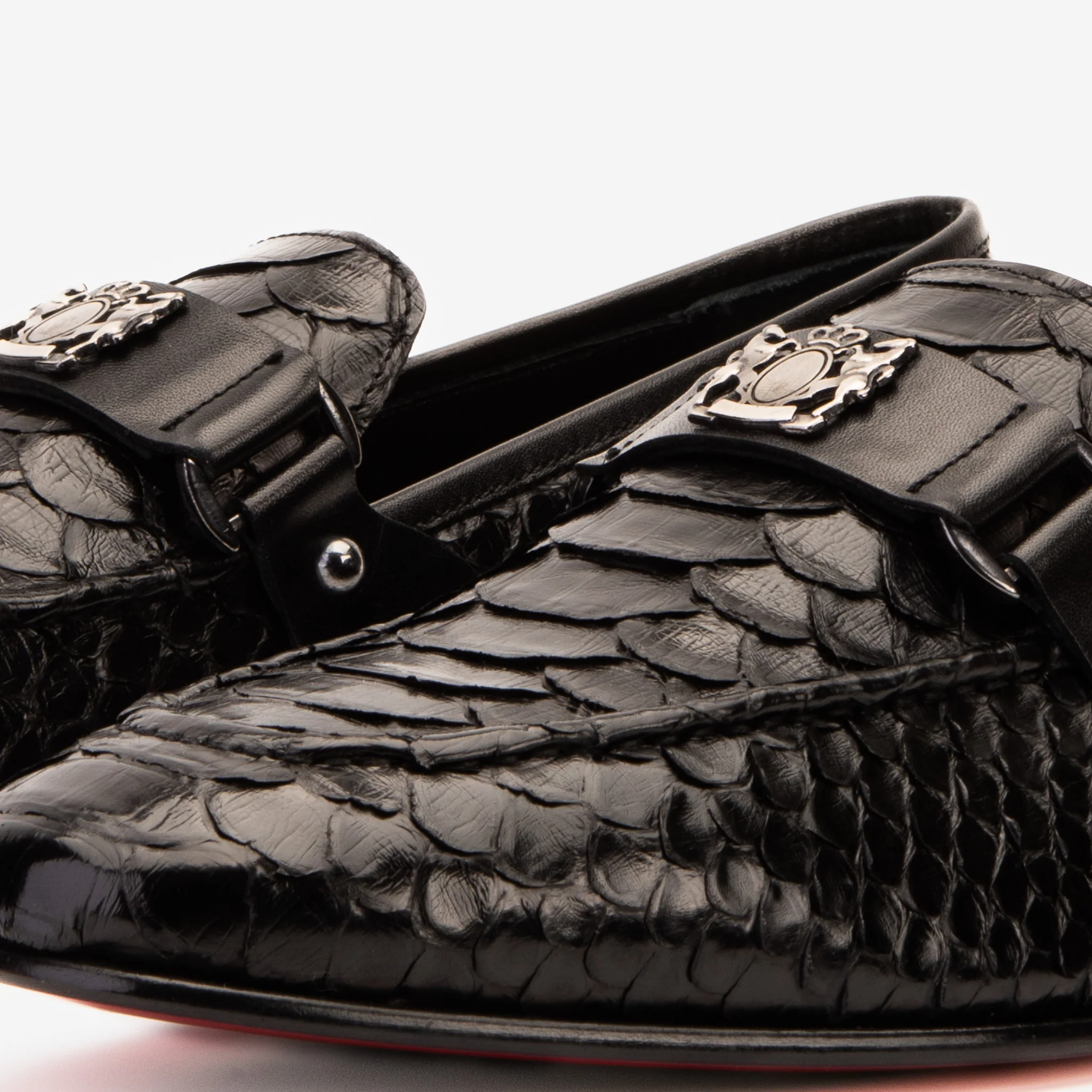 The Boss Pyth Black Shoe Bit Loafer Men Shoe - Image 3