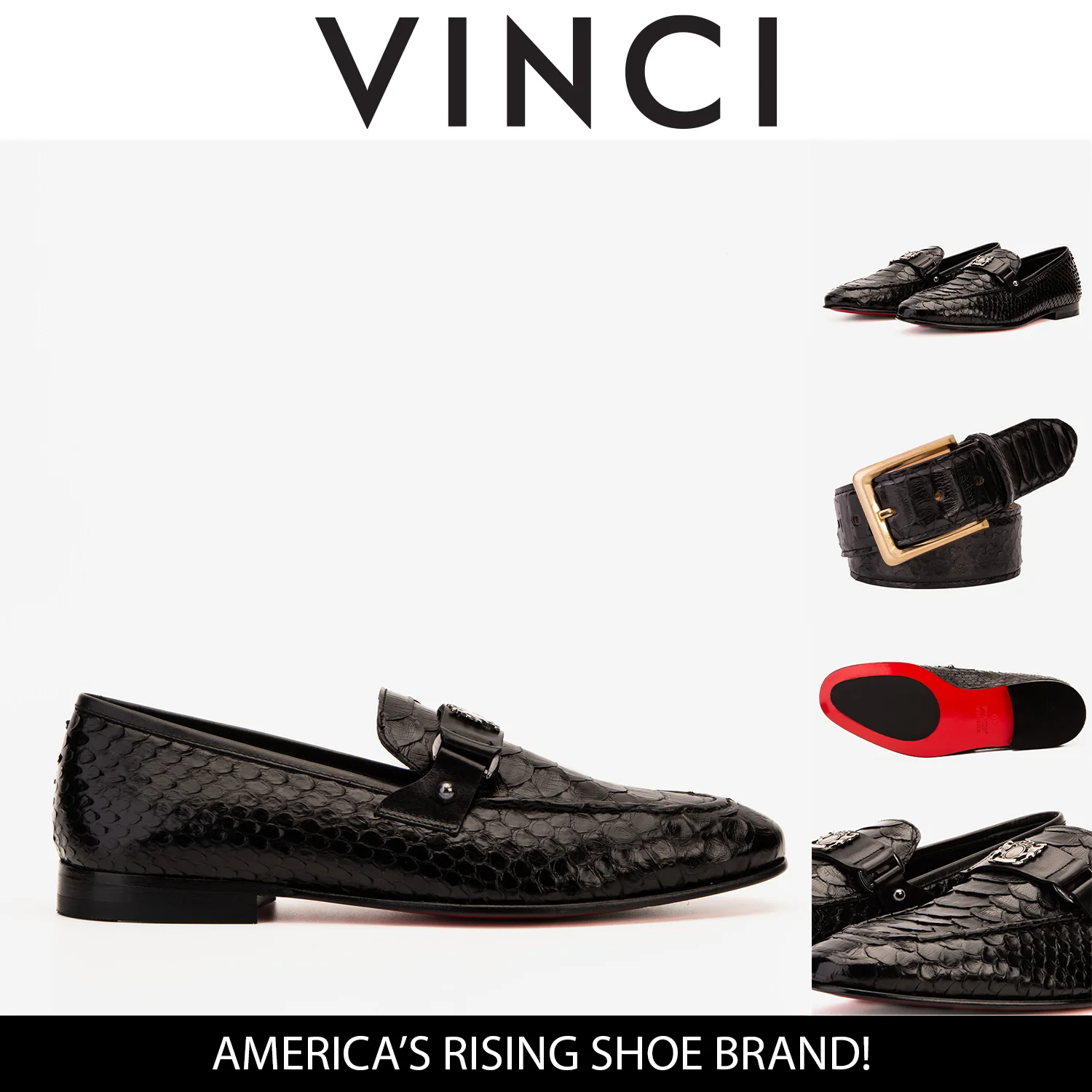 The Boss Pyth Black Shoe Bit Loafer Men Shoe - Image 4