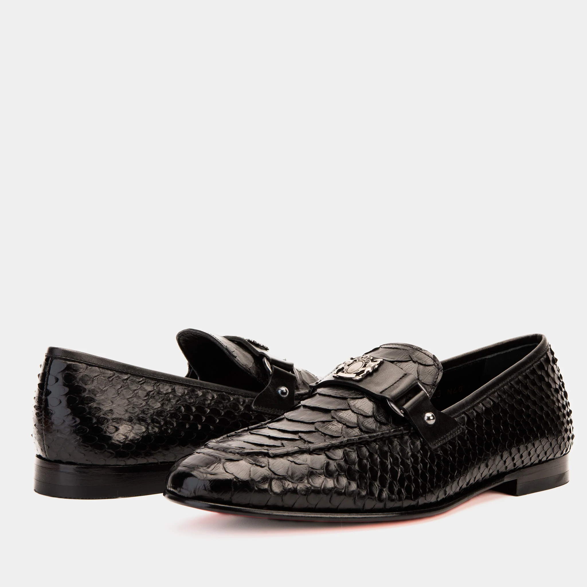 The Boss Pyth Black Shoe Bit Loafer Men Shoe - Image 7