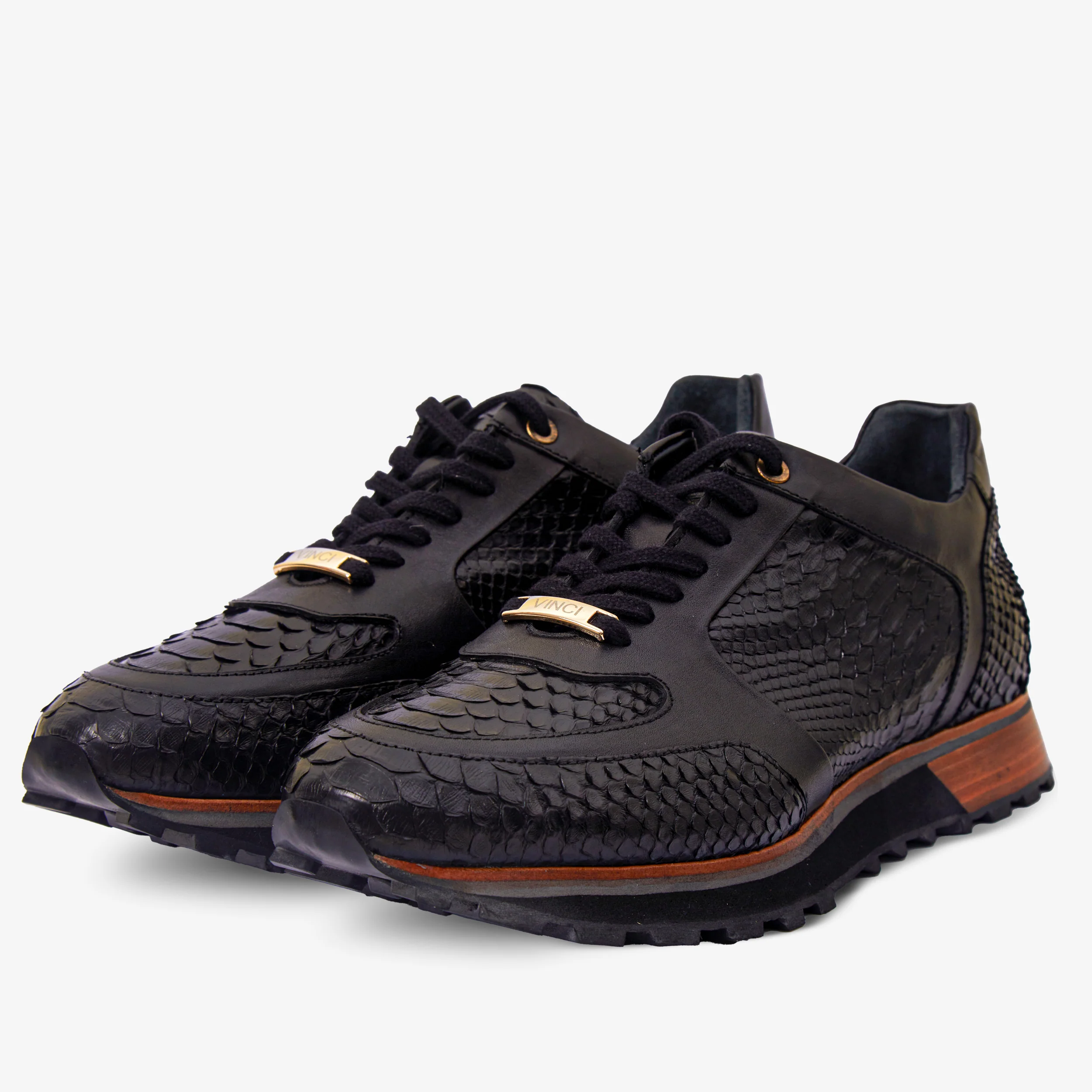 The Boss Pyth Snk Skin Black Men Sneaker - Image 2