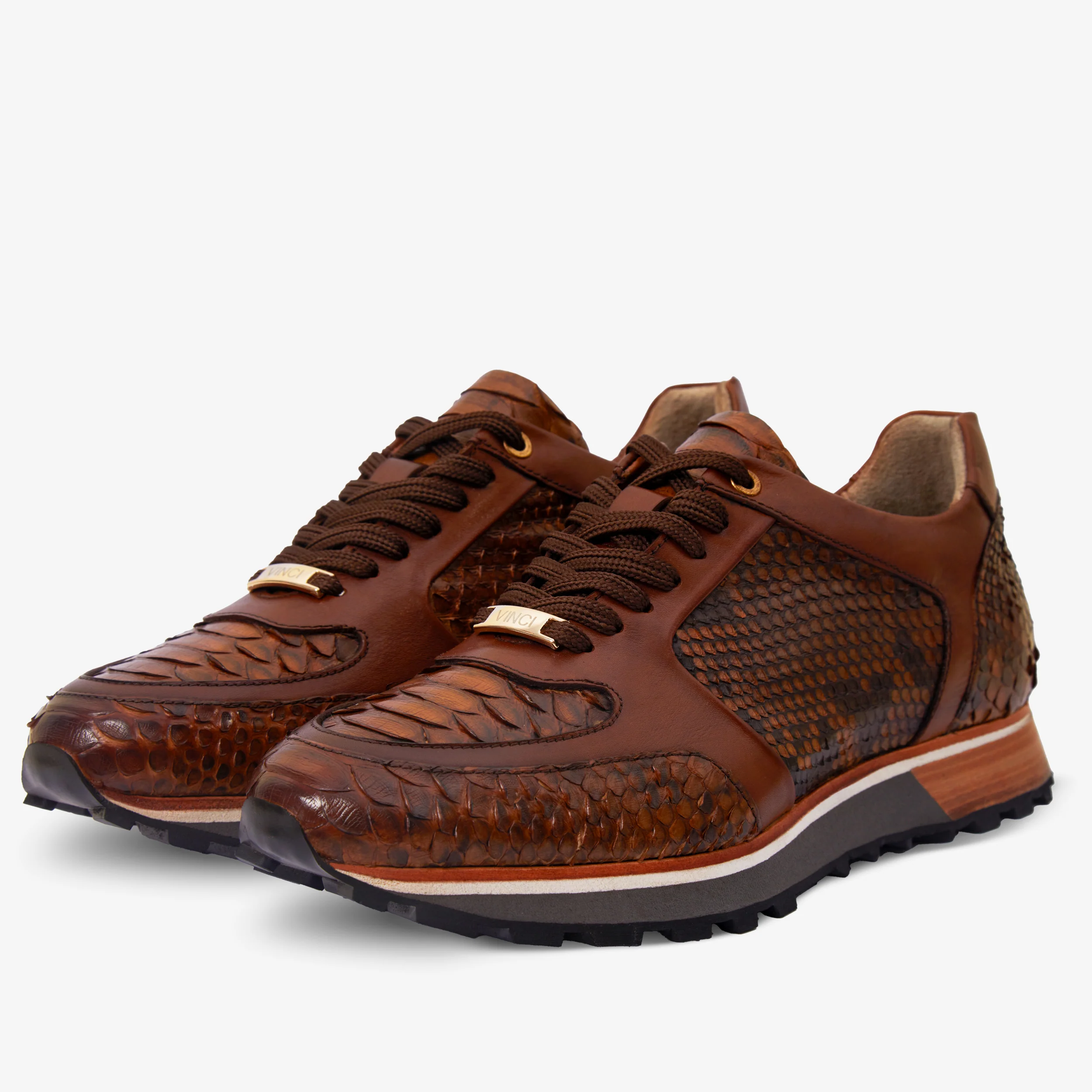The Boss Pyth Snk Skin Tan Men Sneaker - Image 2