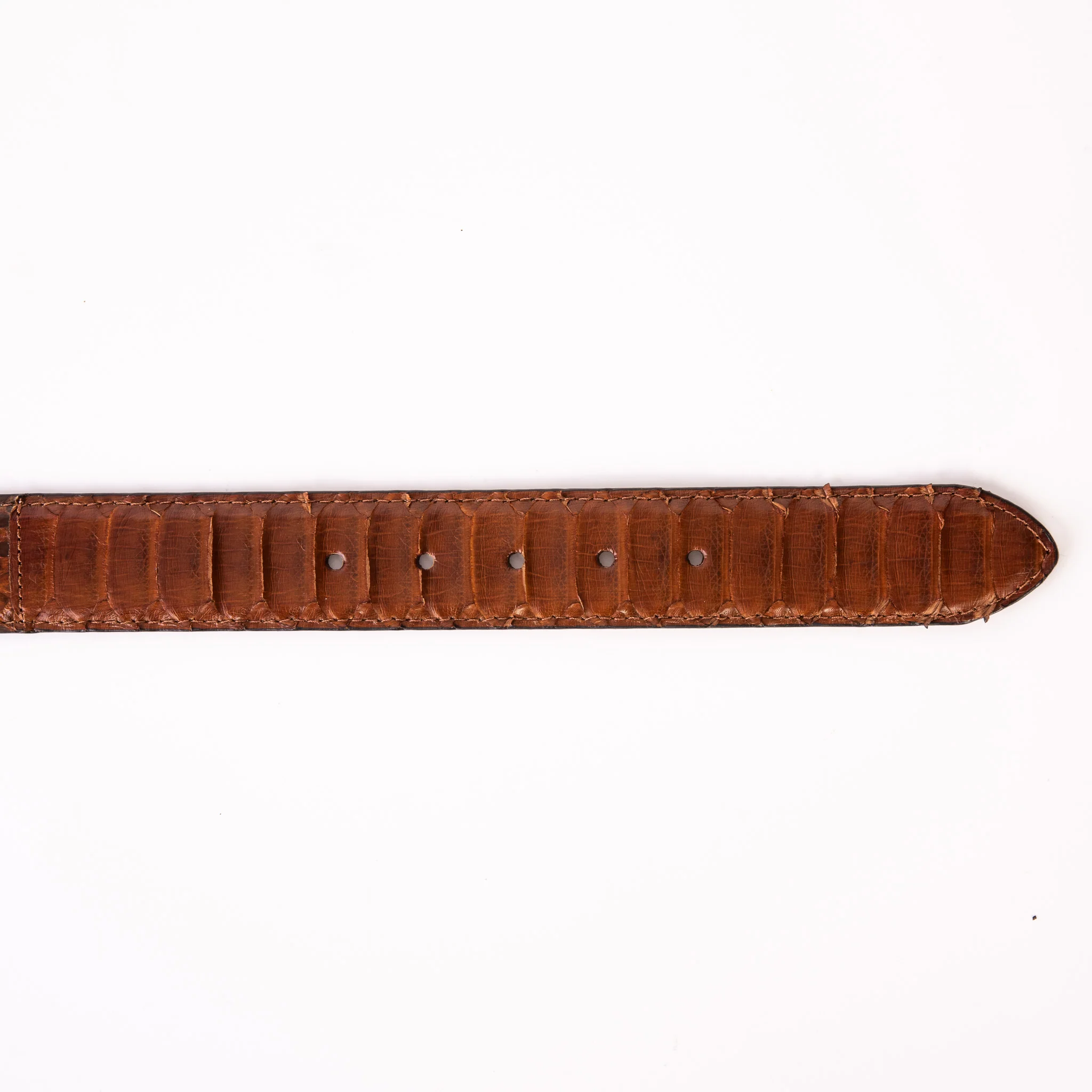 The Boss Tan Pythn Snk Leather Belt - Image 6