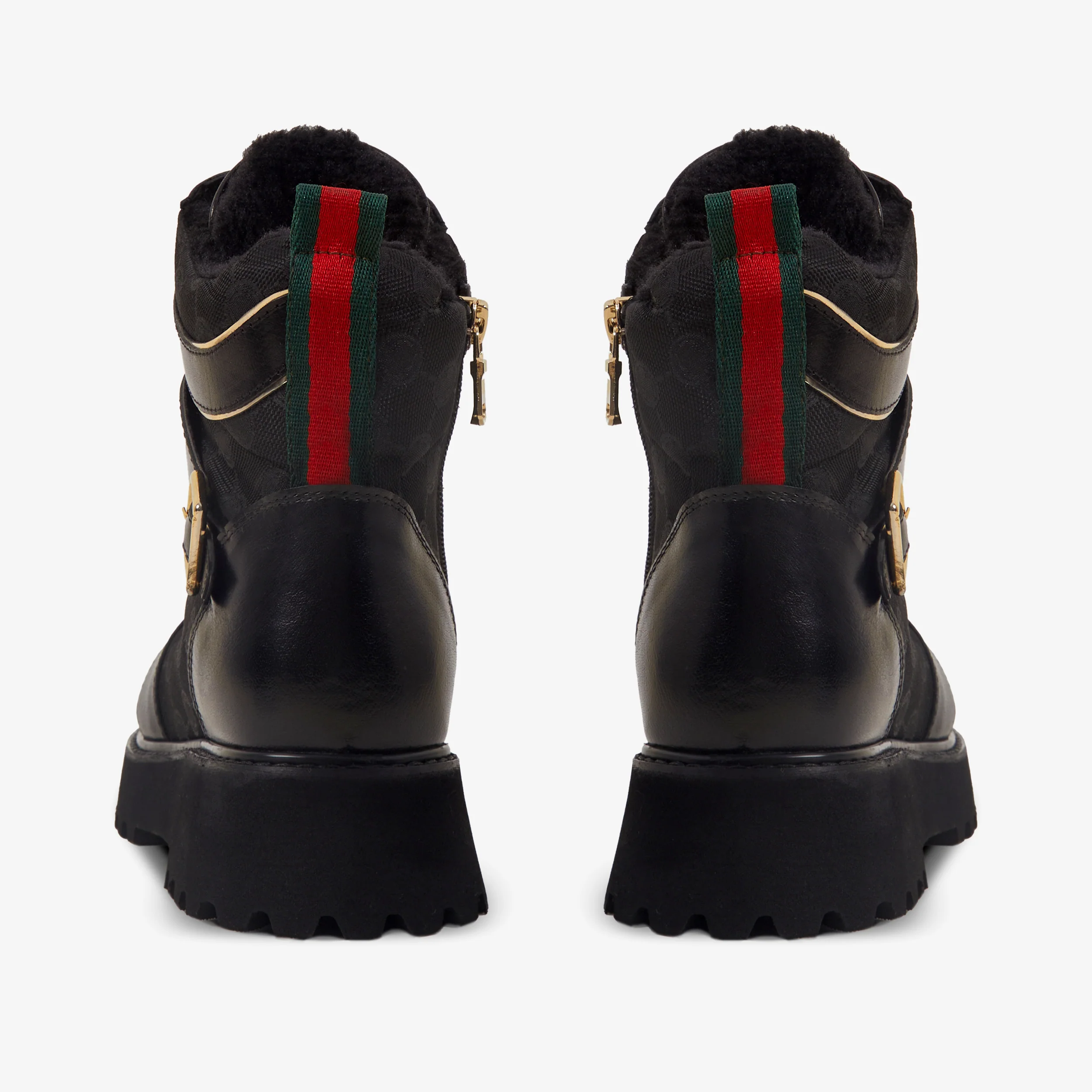 The Boston Black Leather Lace-Up Ankle Women Boot With a Side Zipper - Image 3