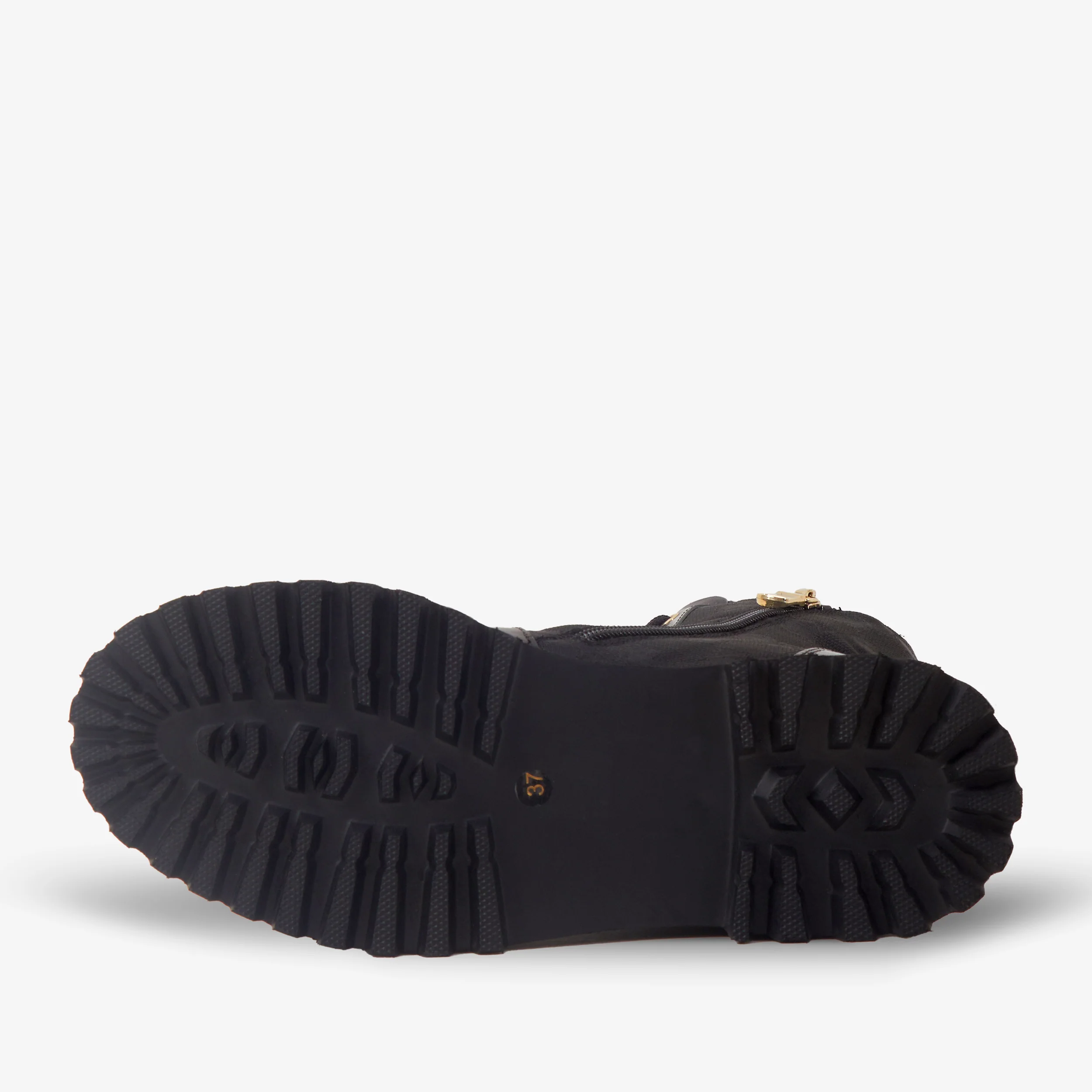 The Boston Black Leather Lace-Up Ankle Women Boot With a Side Zipper - Image 4