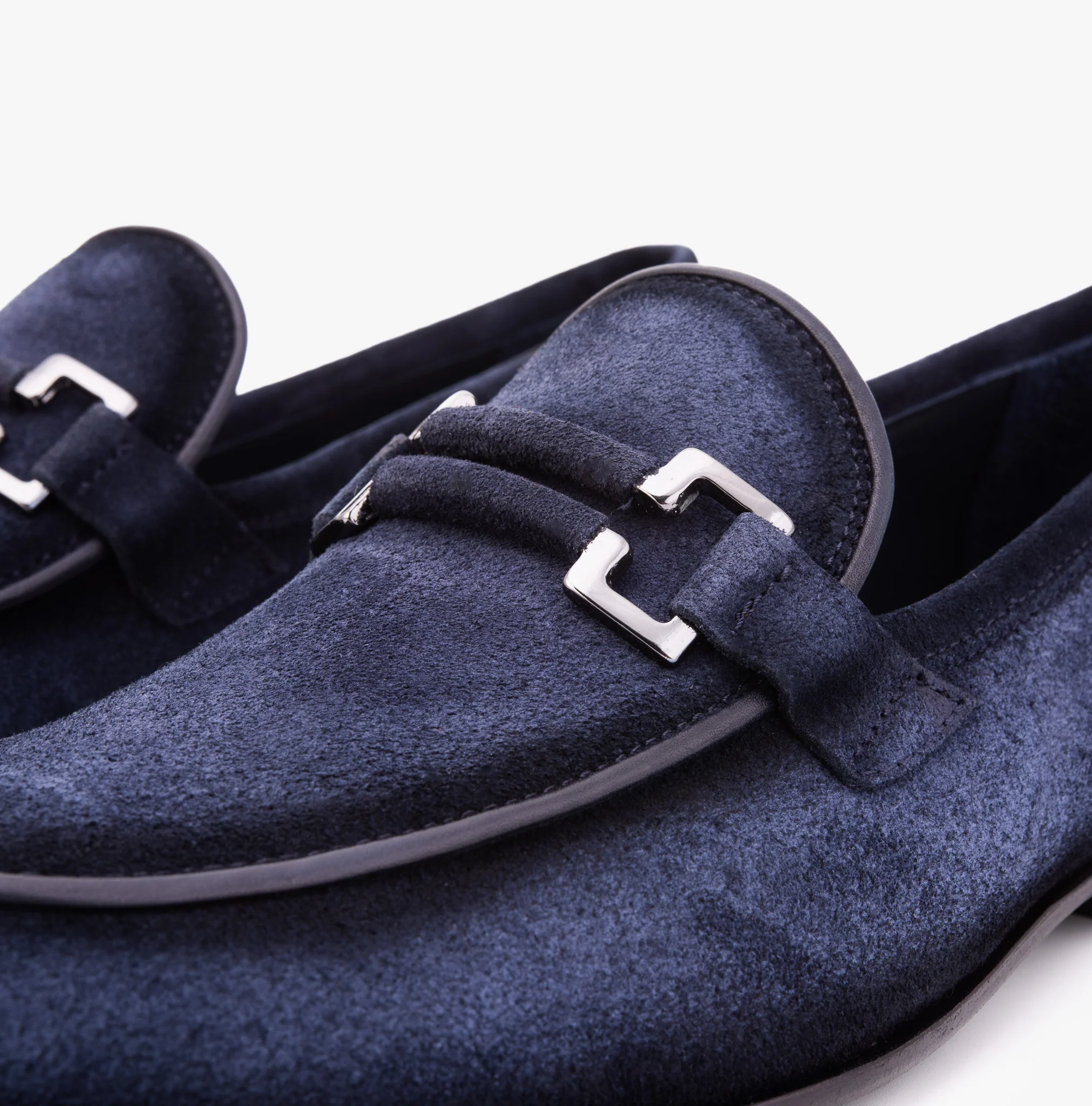 The Brooks Navy Suede Bit Loafer Men Shoe - Image 3