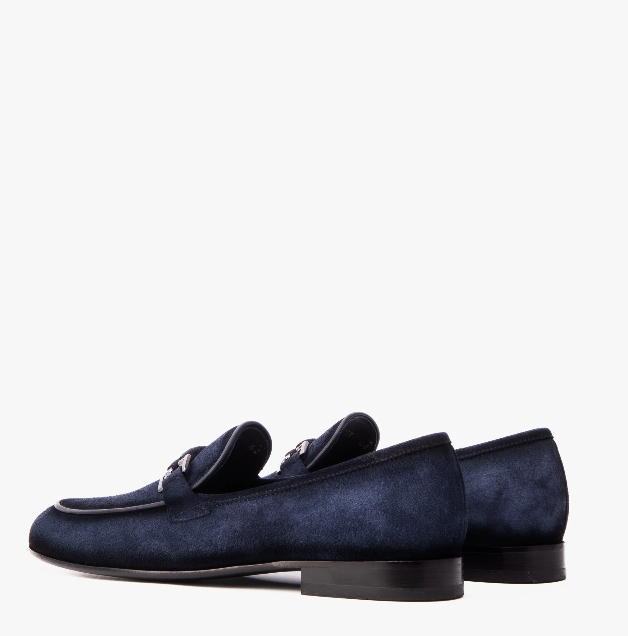 The Brooks Navy Suede Bit Loafer Men Shoe - Image 4