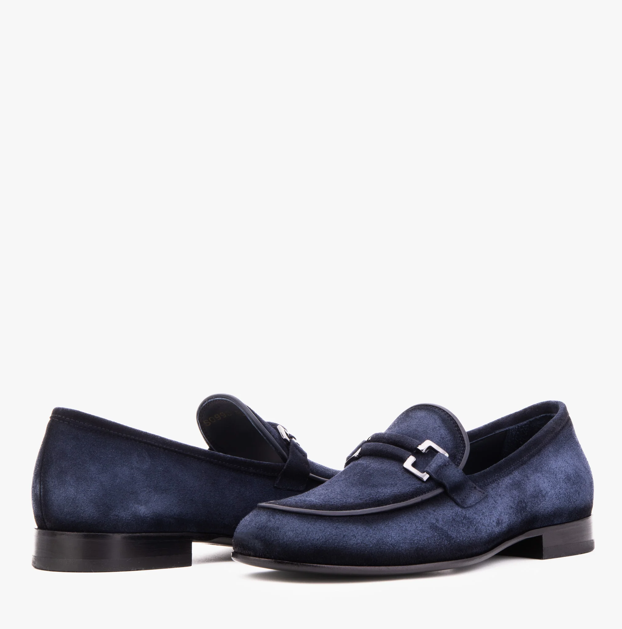 The Brooks Navy Suede Bit Loafer Men Shoe - Image 5