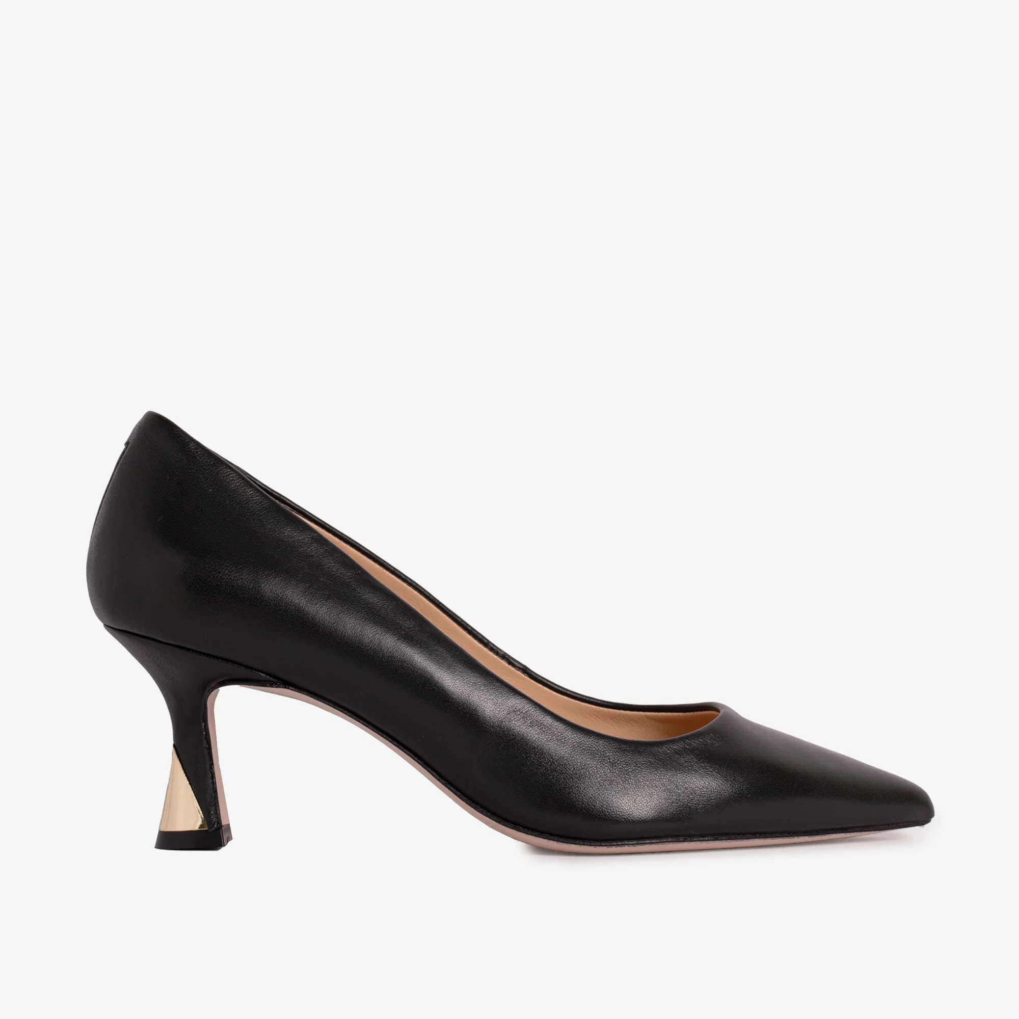 The Brunello Black Leather Pump Women Shoe - Image 2